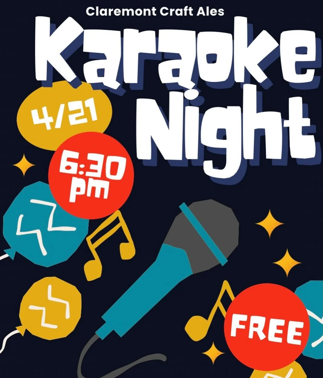 🎤 Tonight is Karaoke Night with @dras_karaoke_klub starting at 6:30pm! Come join us for a fun-filled evening of music, yummy food, and great beers!

We&rsquo;re open from 3pm-10pm. @rollingsushivan will be serving dinner. 🍻