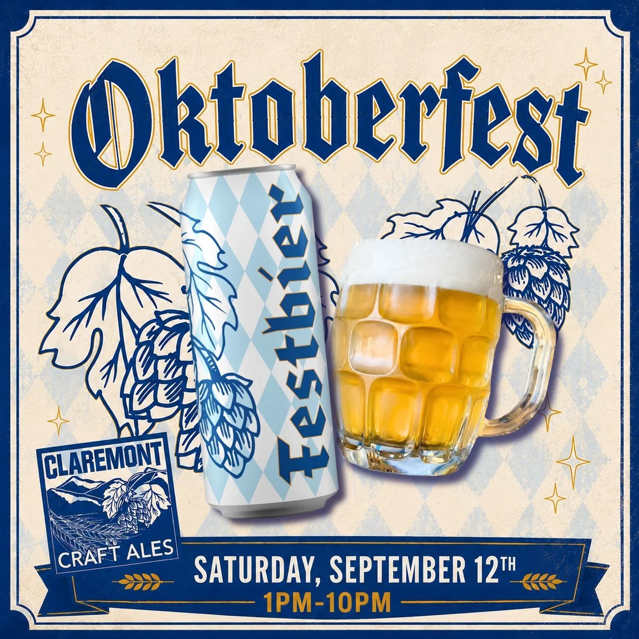 This Saturday, September 12th is Oktoberfest!! Grab your lederhosen and join us for a fun filled day as we celebrate the release of Festbier and our brand new K&ouml;lsch!! Plus, @theburgergame will be here with a special menu. Hope to see you all he