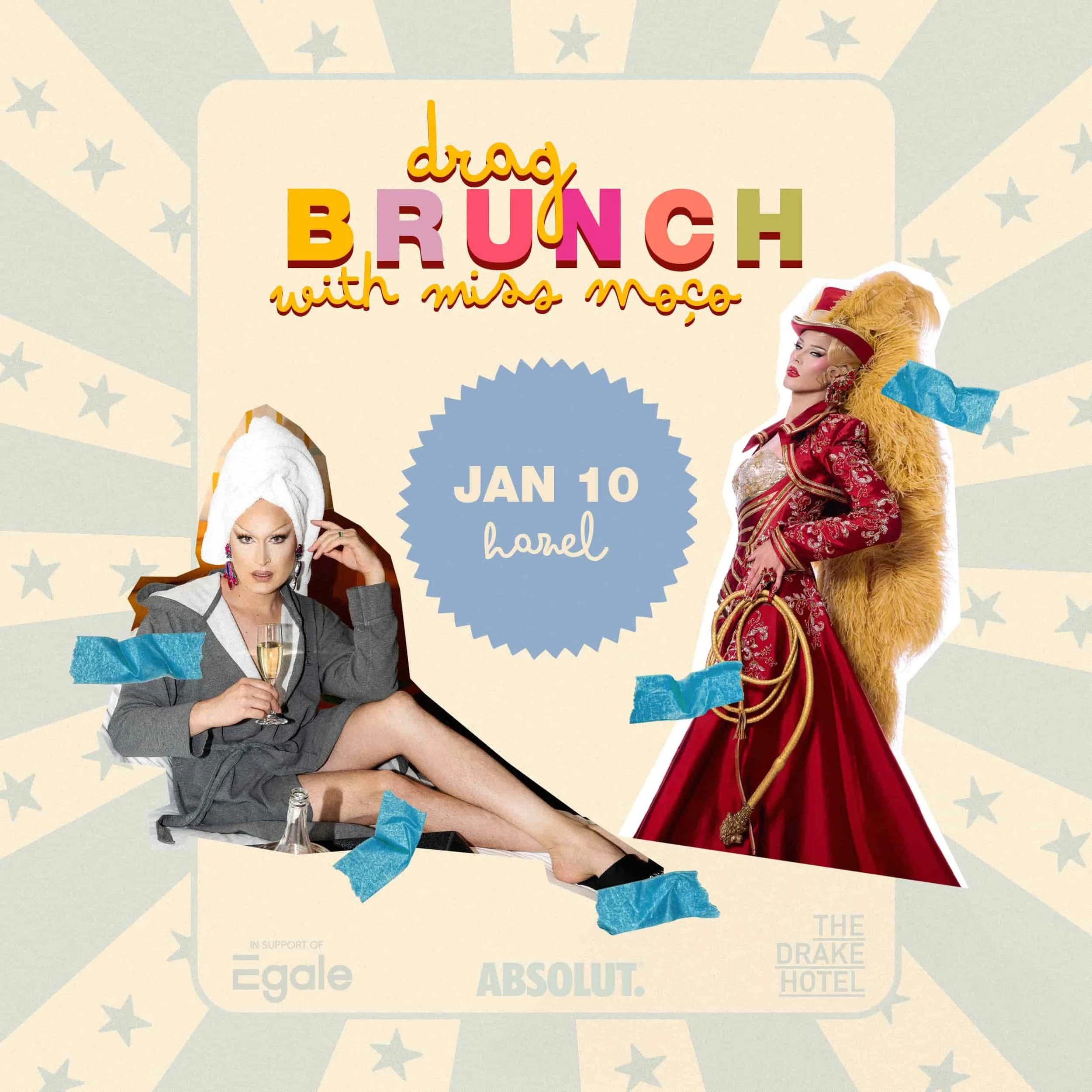 JAN 10: Drag Brunch w/ Miss Moço &amp; Hazel