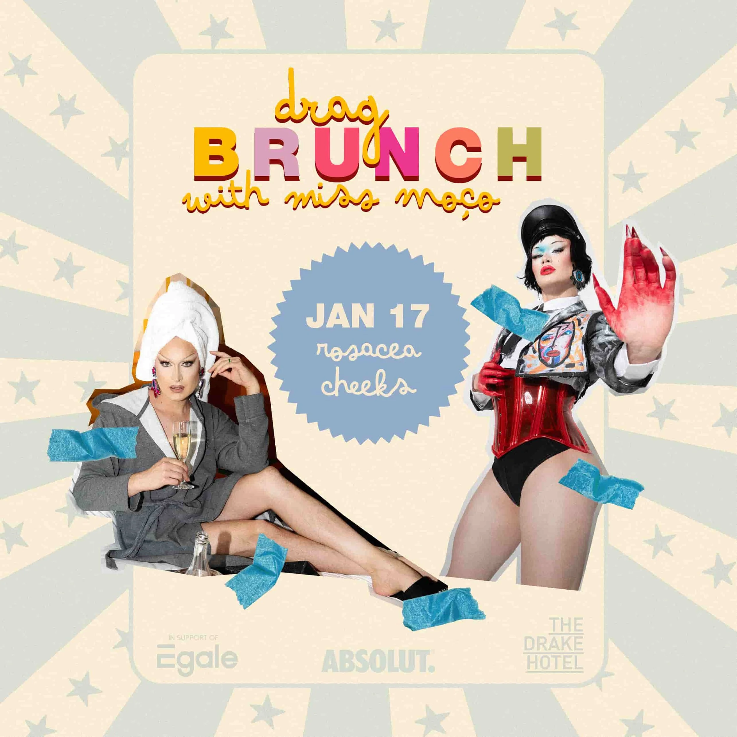 JAN 17: Drag Brunch w/ Miss Moço &amp; Rosacea Cheeks