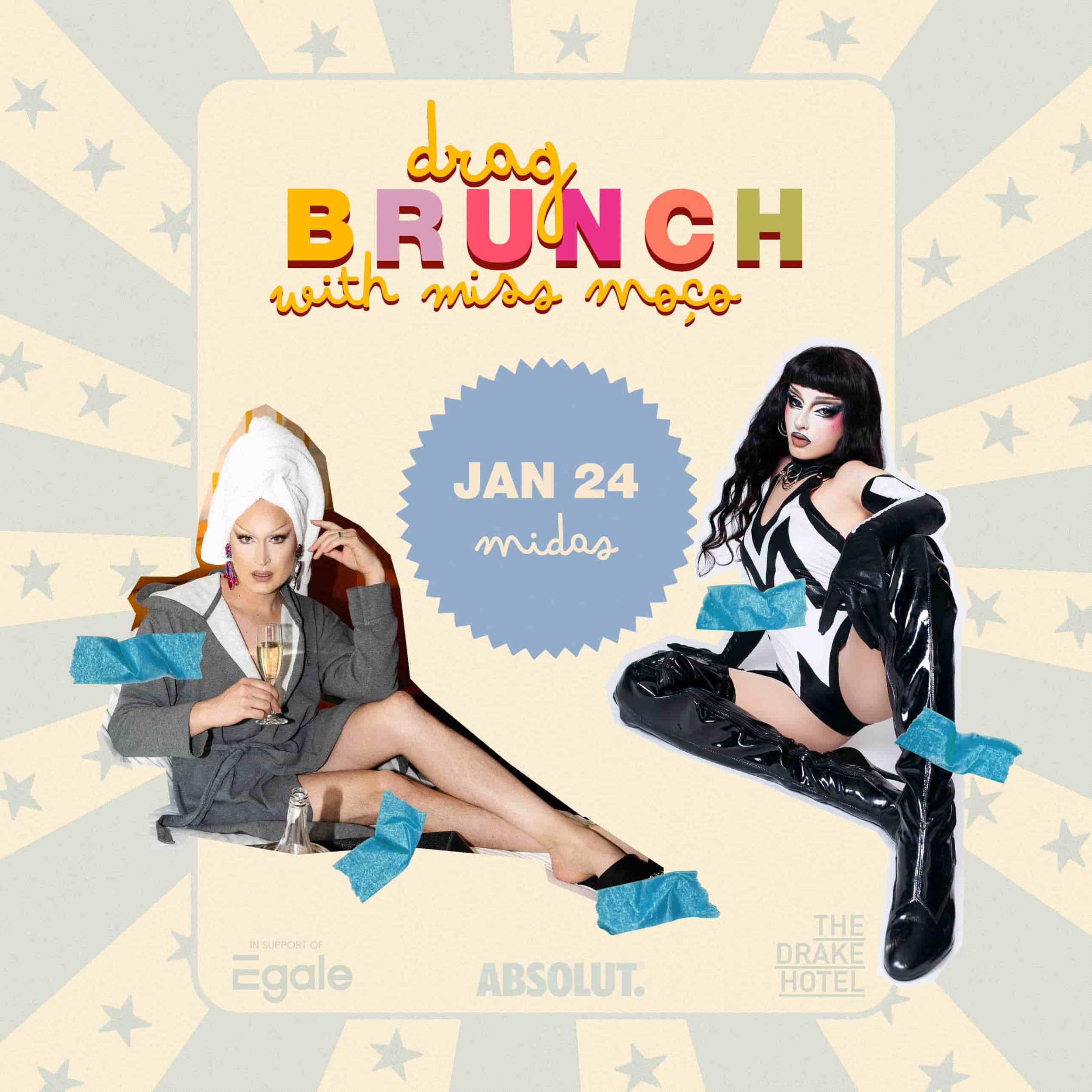 JAN 24: Drag Brunch w/ Miss Moço &amp; Midas