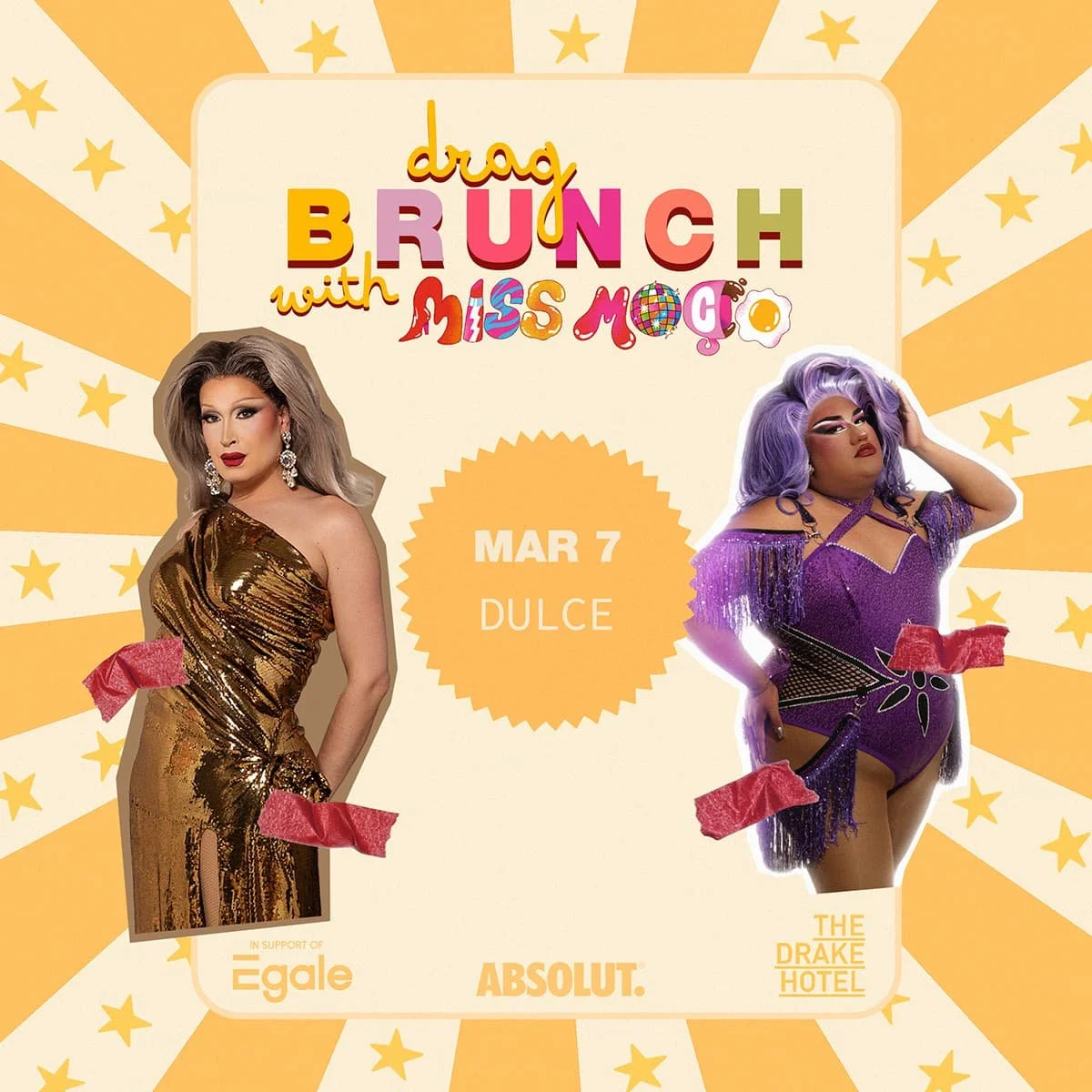 MAR 7: Drag Brunch w/ Miss Moço &amp; Dulce