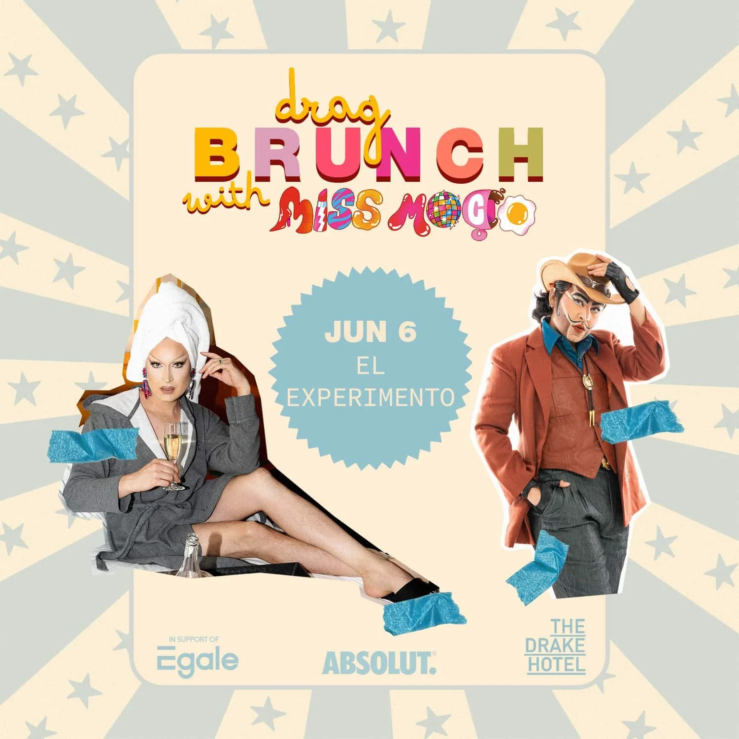JUN 6: Drag Brunch w/ Miss Moço &amp; El Experimento