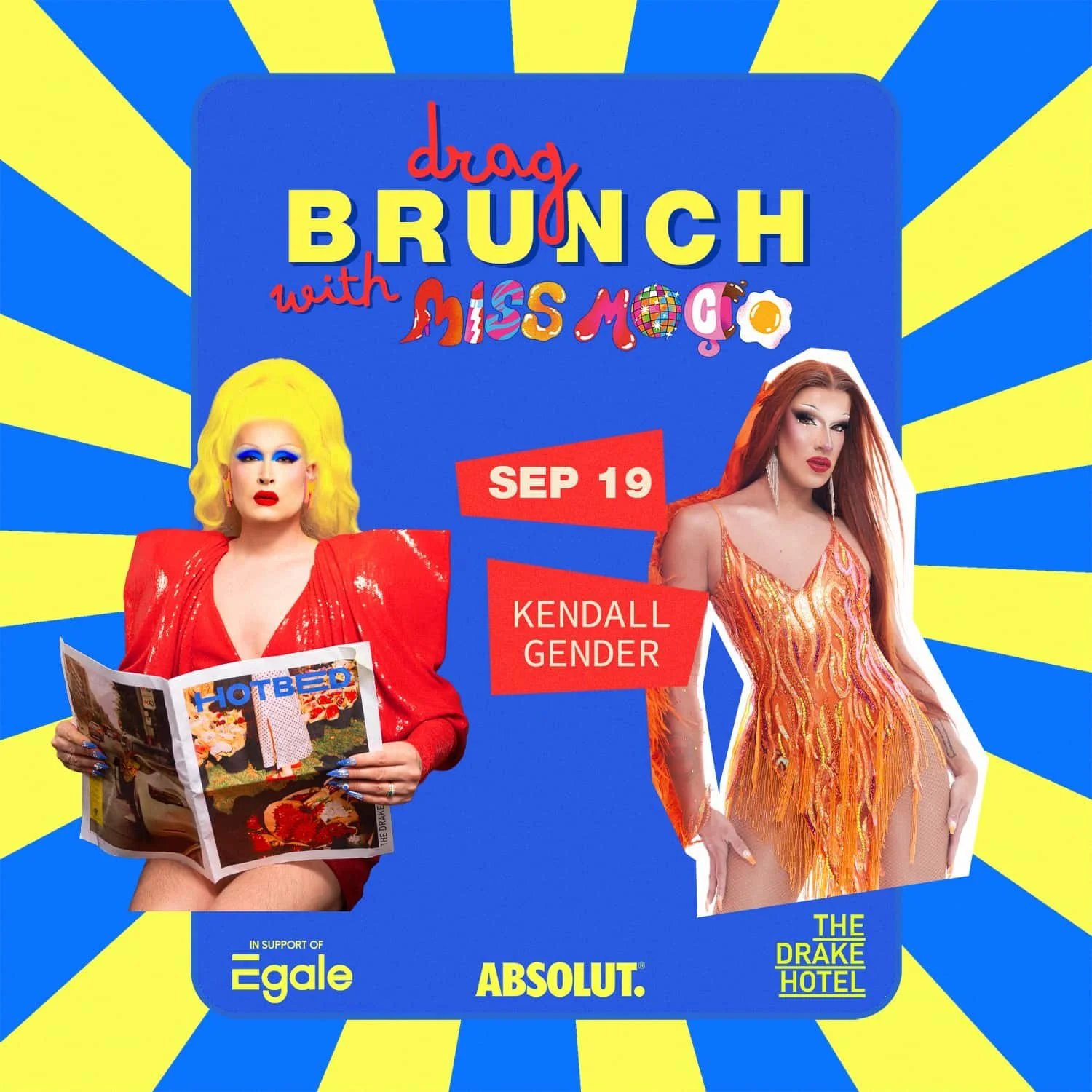 SEP 19: Drag Brunch w/ Miss Moço &amp; Kendall Gender