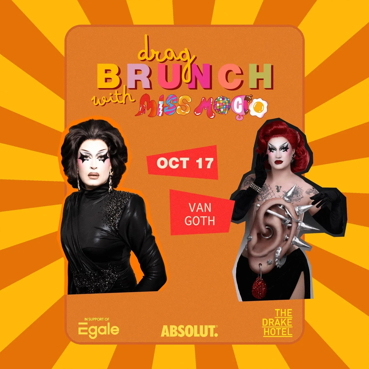 OCT 17: Drag Brunch w/ Miss Moço &amp; Van Goth