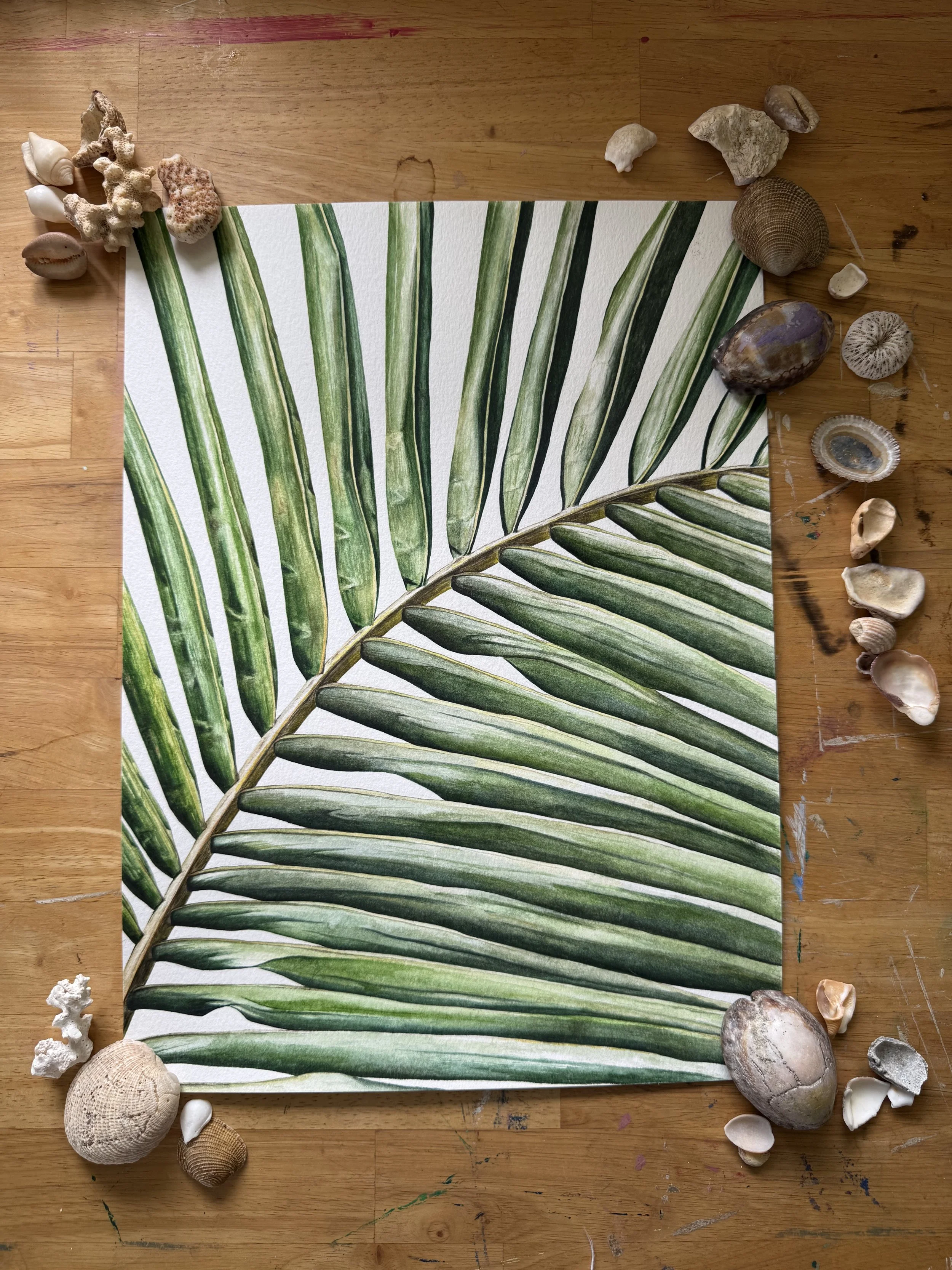 Palm Lines Original Painting