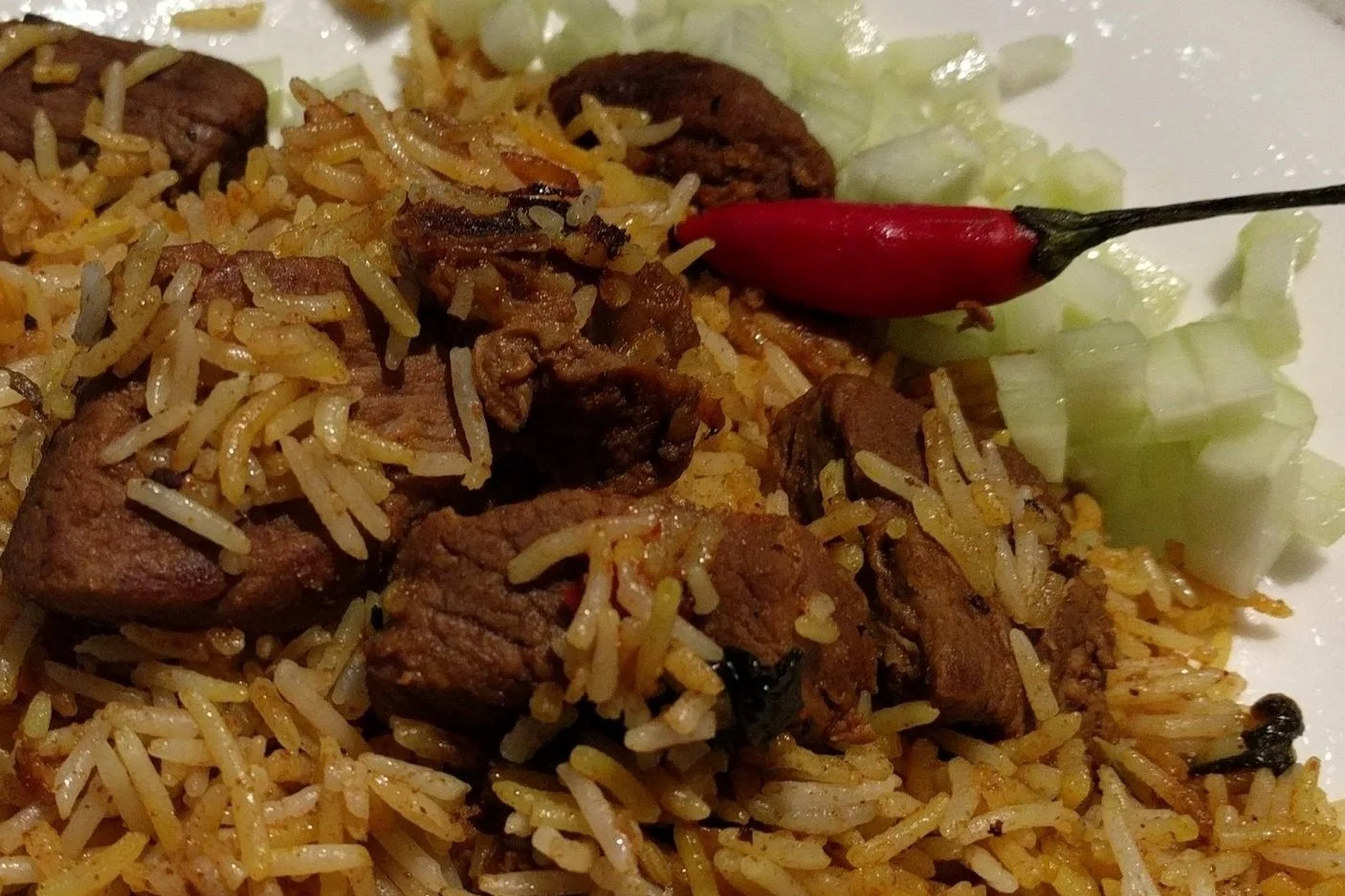 Nasi Biryani with Spicy Lamb