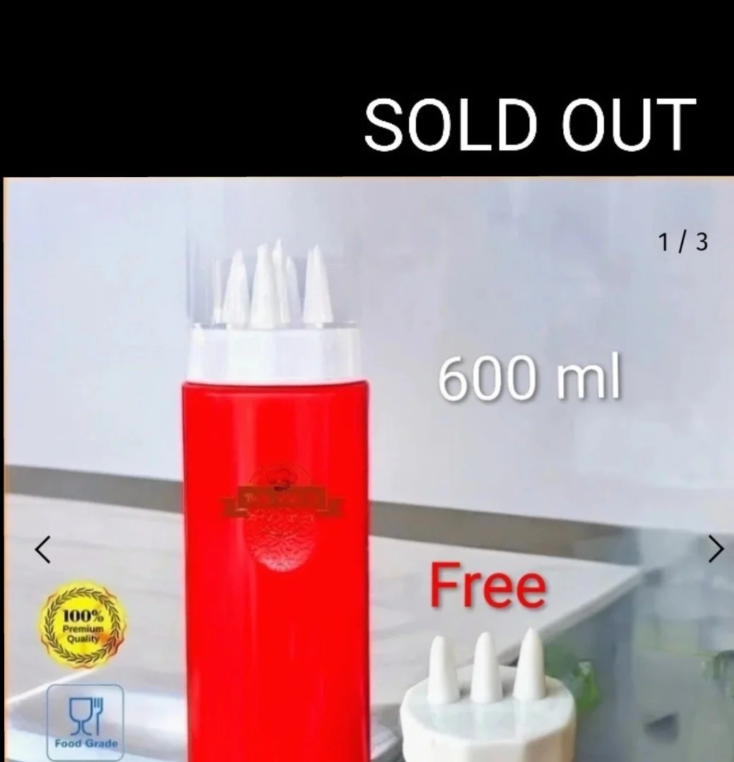 SOLD OUT   Roti Jala Bottle - 5 holes with a free 3 hole cap (New Stock)