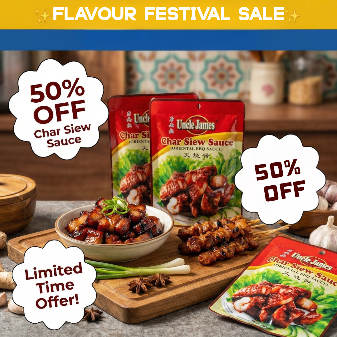 50% UNCLE JAMES CHAR SIEW SAUCE (BARBEQUED PORK SAUCE)