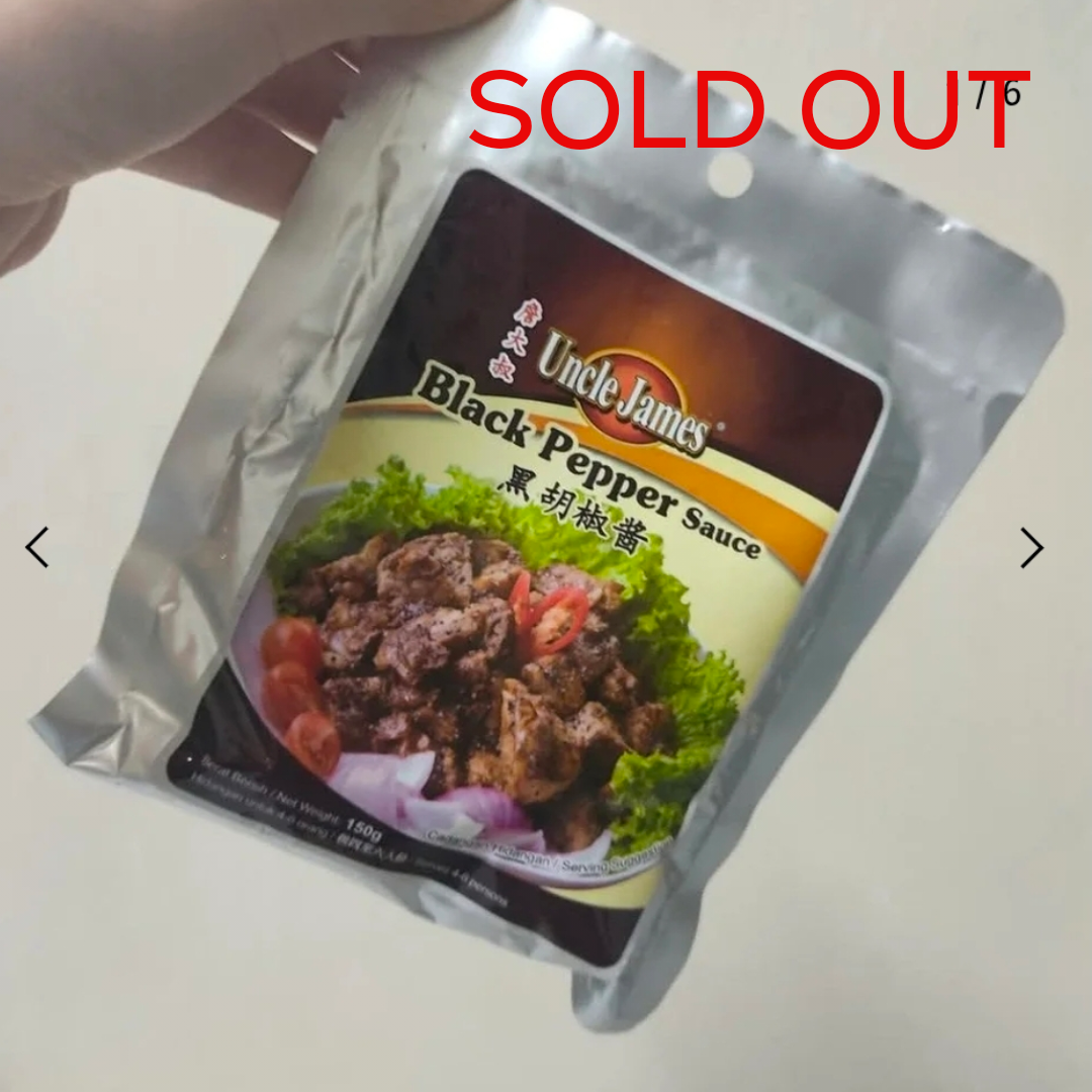 SOLD OUT - UNCLE JAMES BLACK PEPPER SAUCE