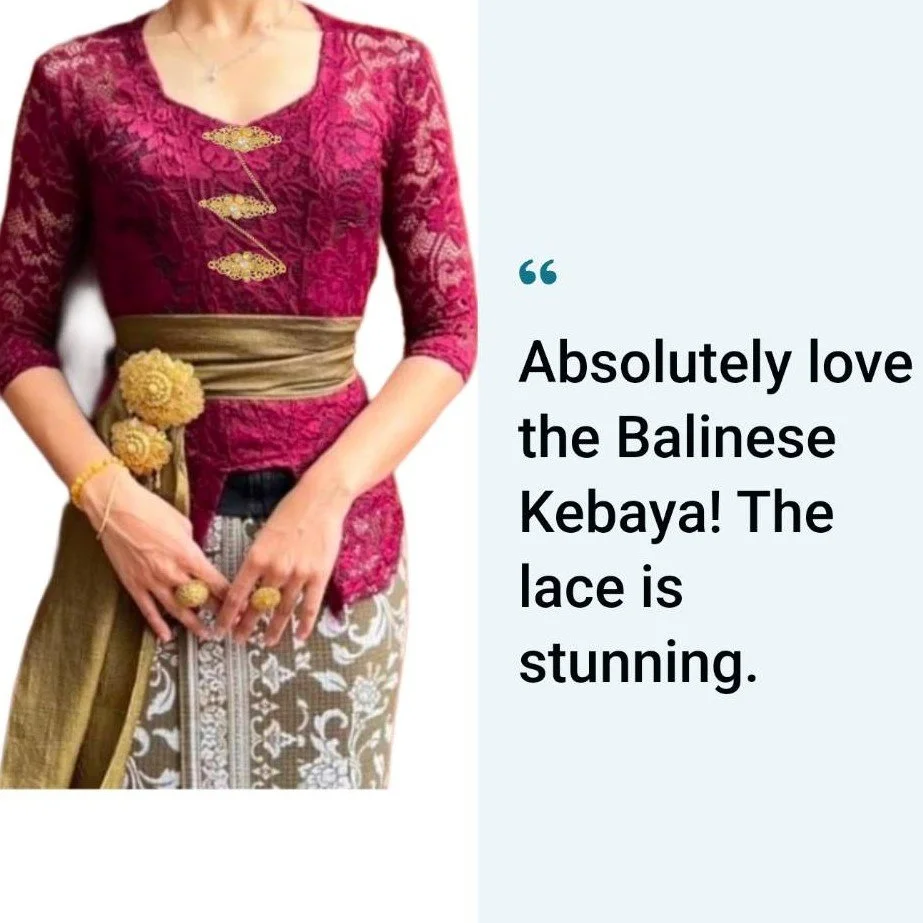 💥NEW  Modern Balinese Kebaya Moksha Stretch Brocade Kebaya