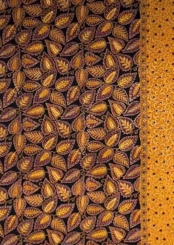 💥PRE-ORDER.  Kain Batik Prada Gold Line Foil Premium - Vine Motif