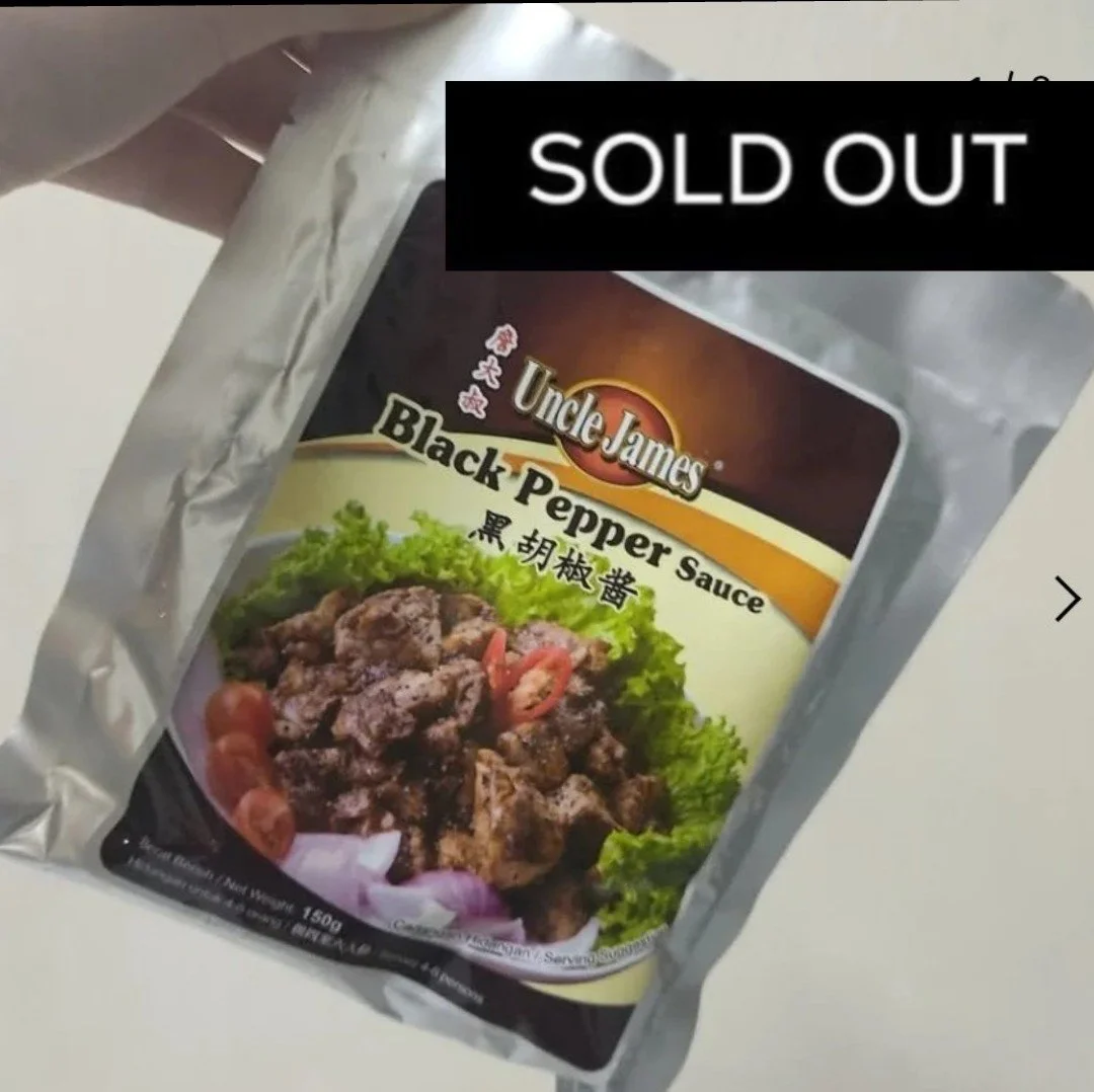 SOLD OUT - UNCLE JAMES BLACK PEPPER SAUCE