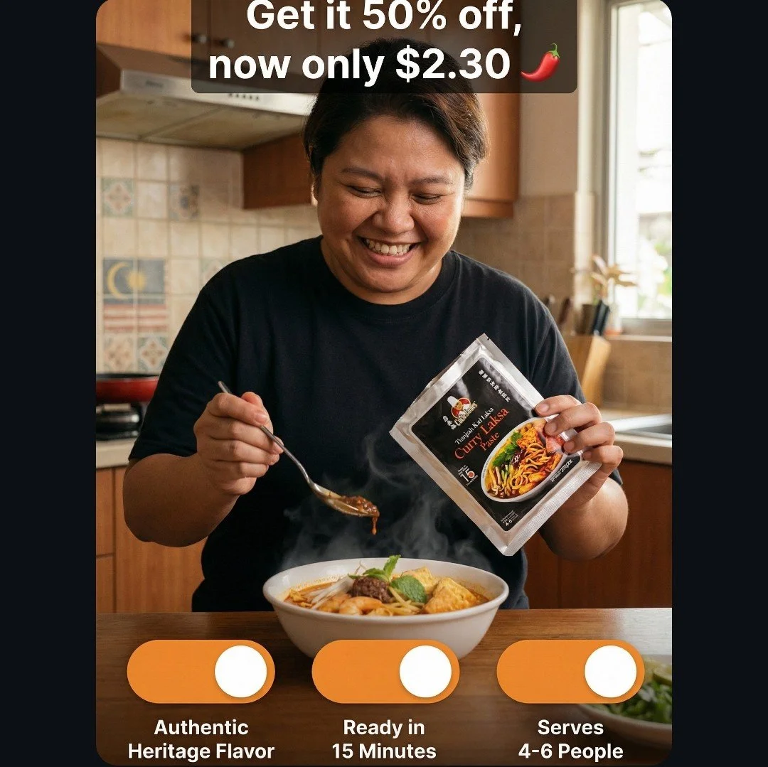 50% off SUNJAYAH CURRY LAKSA PASTE (Master James Tean)