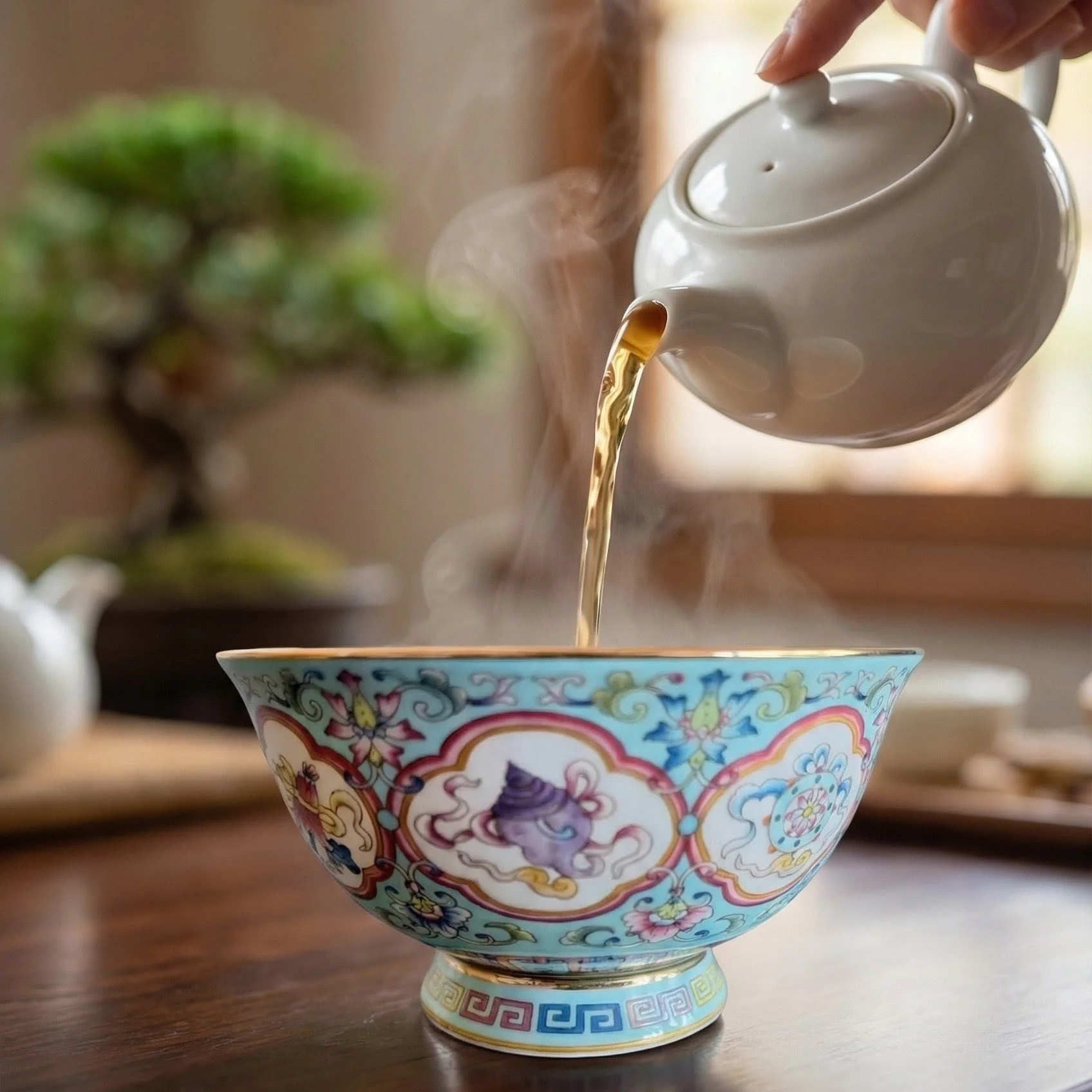 💥NEW   Porcelain Eight Treasures Cup