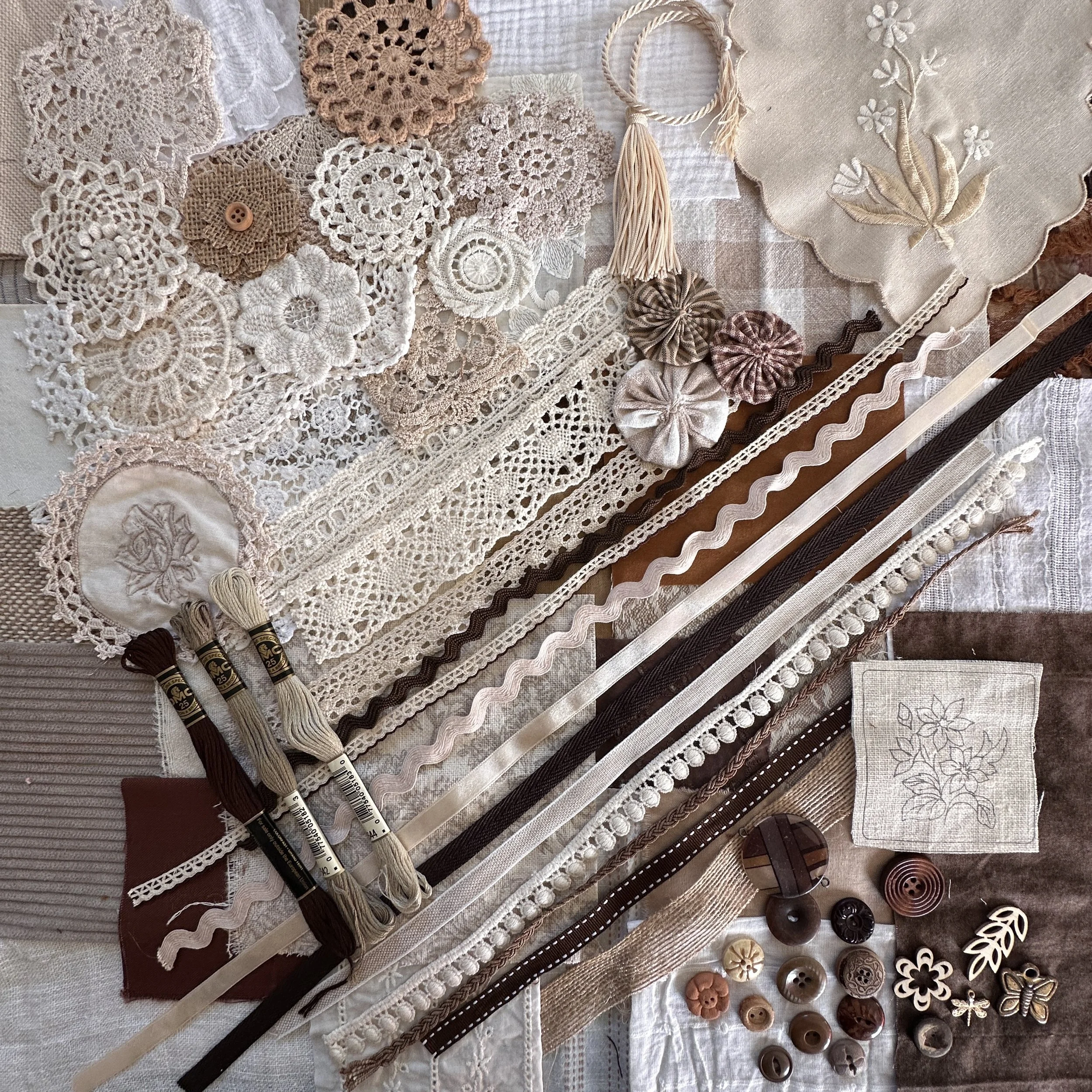 Neutral Shades Slow Stitch Kit