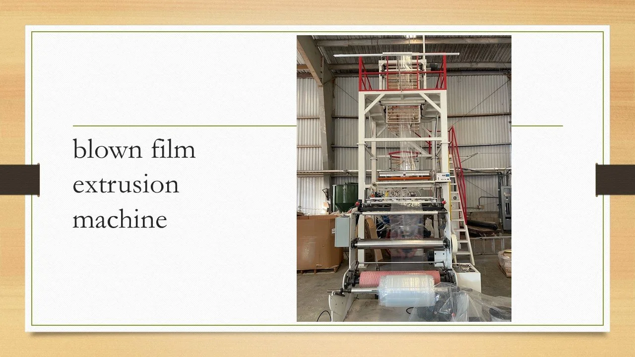 Blown film extrusion machine
