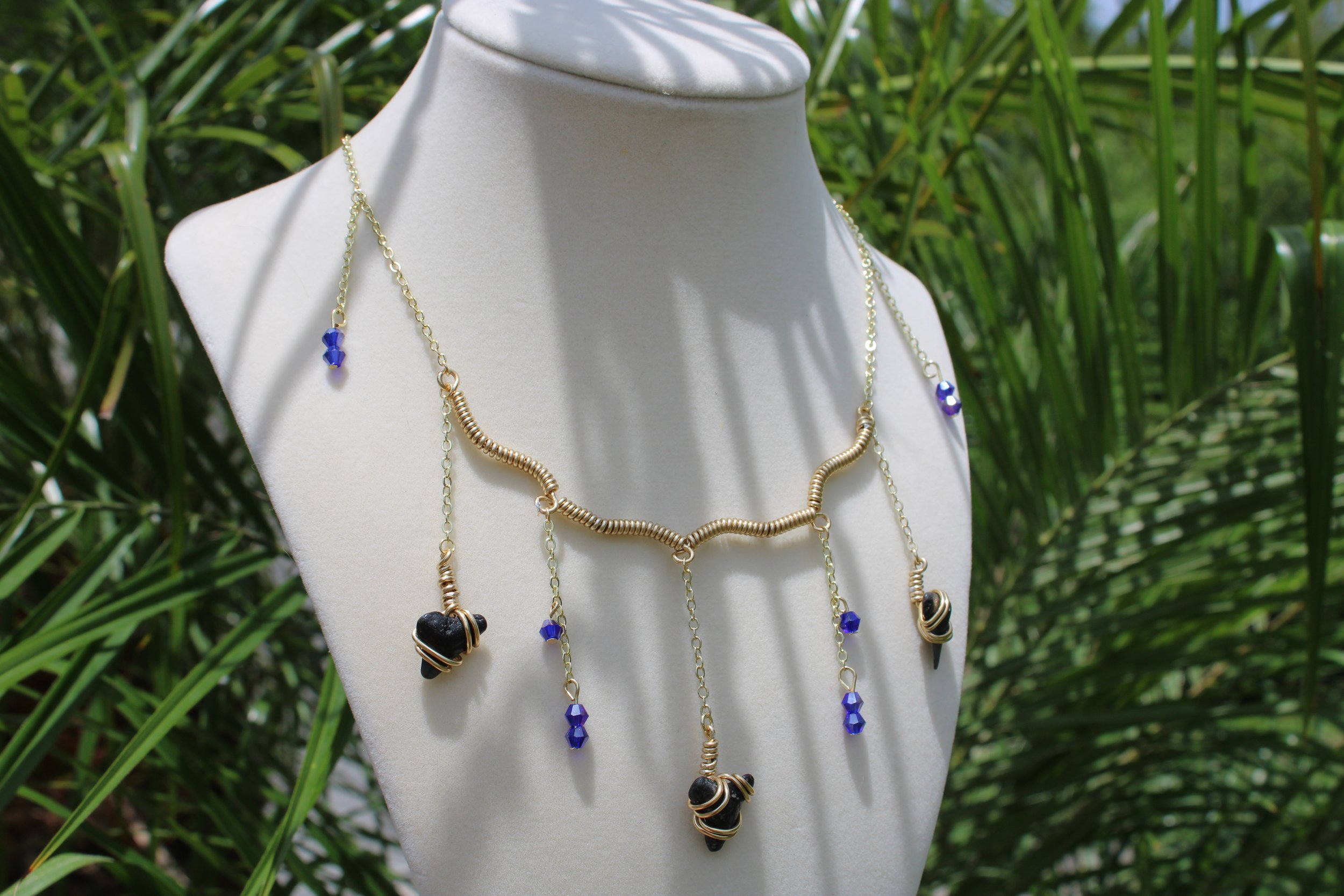 Shark Tooth Wire Wrapped Necklace