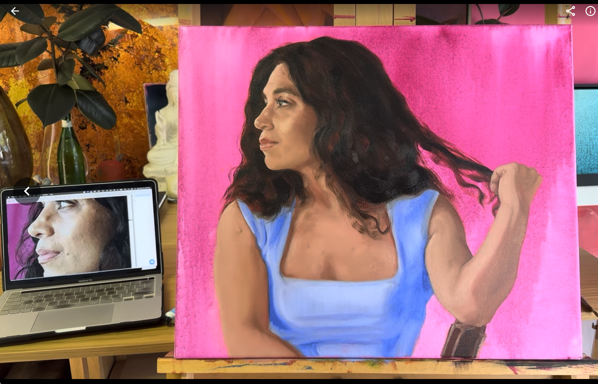 Commission, $2000. 24x30" she loved it, i hate it 2025