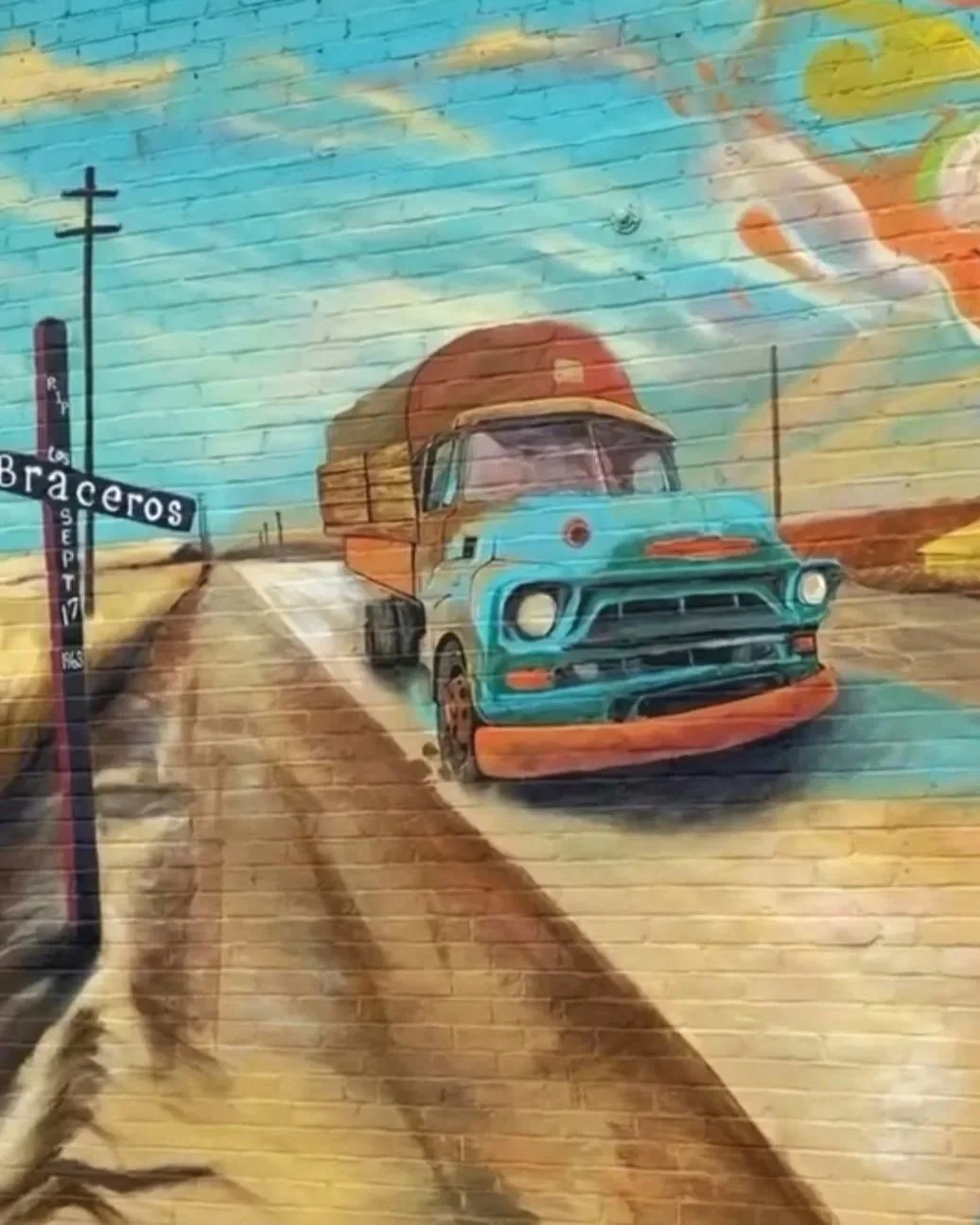 Mural collaboration with Hanif Panni, located in Chualar, CA.