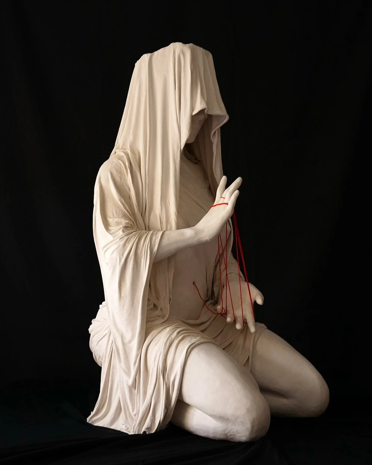 &ldquo;Between Us&rdquo; life sized mixed media sculpture. Made from household materials. 2023