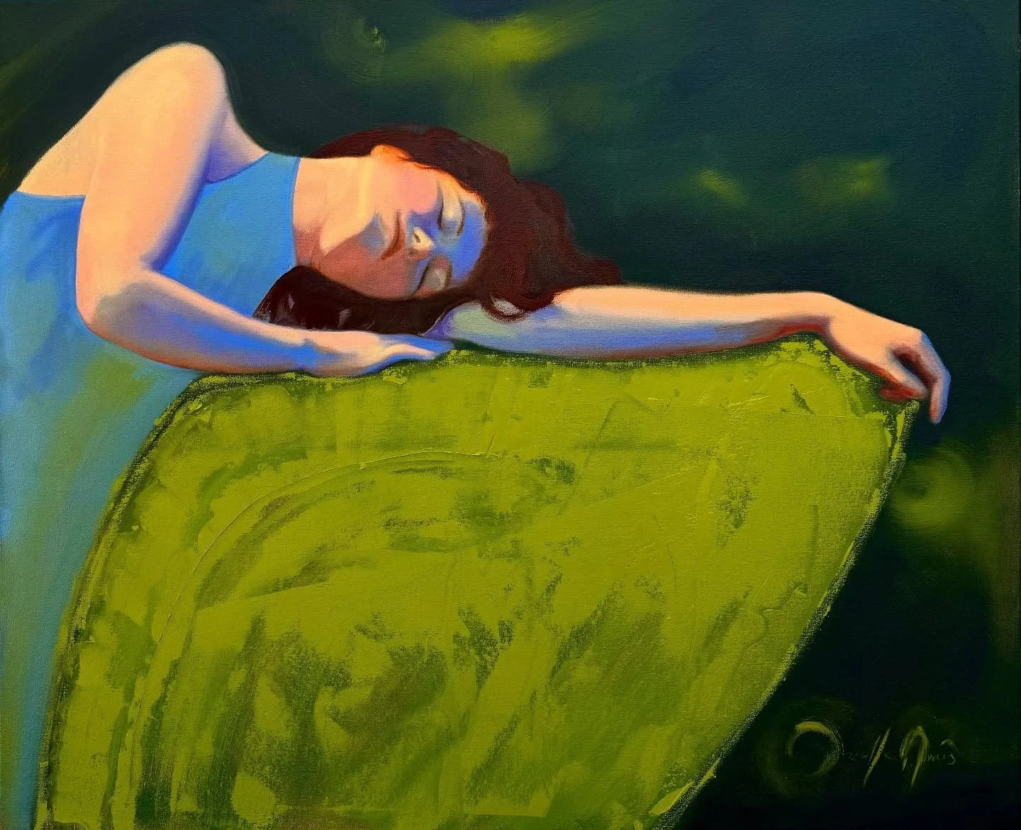 &ldquo;Oasis&rdquo; 36x30&rdquo; oil on canvas. Available privately.