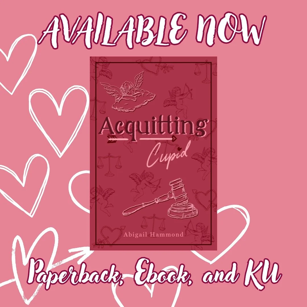 Acquitting Cupid is officially available NOW! I&rsquo;m so excited about this book! I say it every time, but I had so much fun writing it, and I hope you&rsquo;ll have an equal amount of fun reading it! 🥳📚

As usual, it&rsquo;s available in ebook, 
