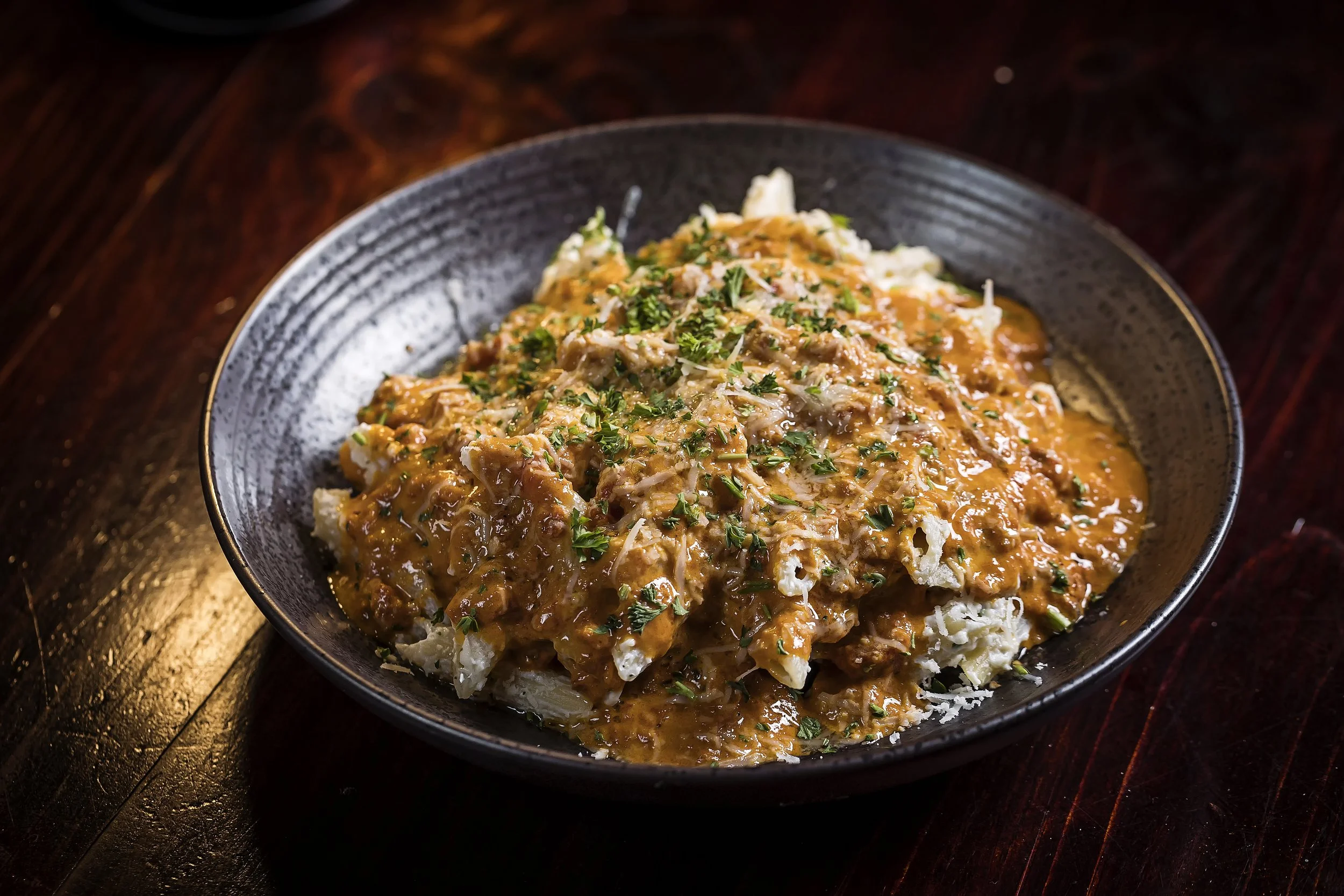 Pasta A La Vodka - The Queen Bean Bistro Dinner