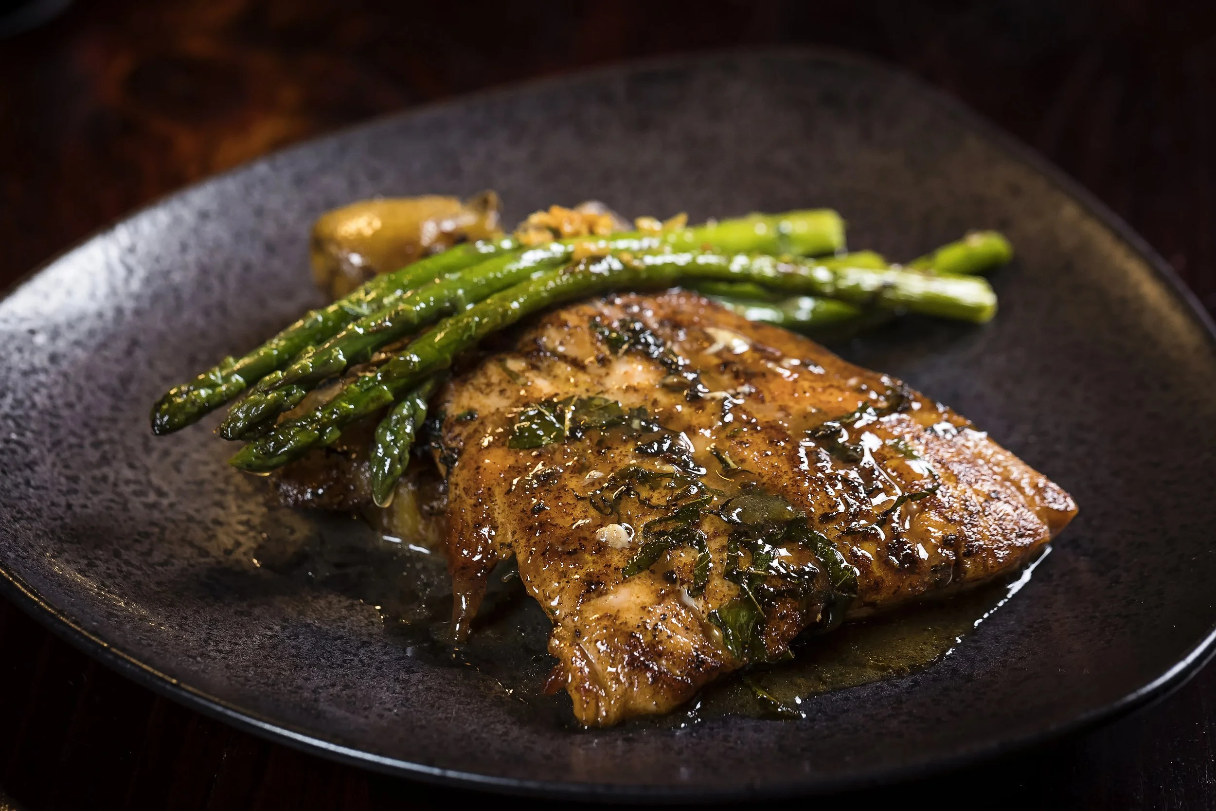 Deep Sea S.0. Salmon - The Queen Bean Bistro Dinner