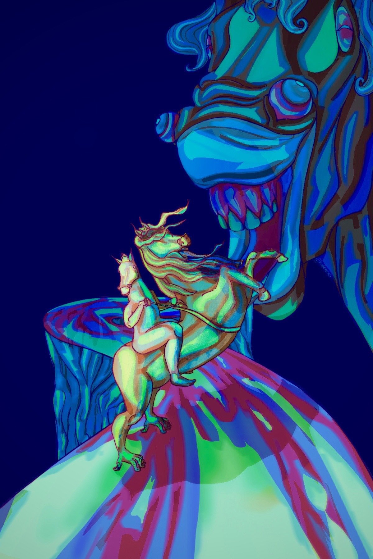 Digital painting created with Procreate. 