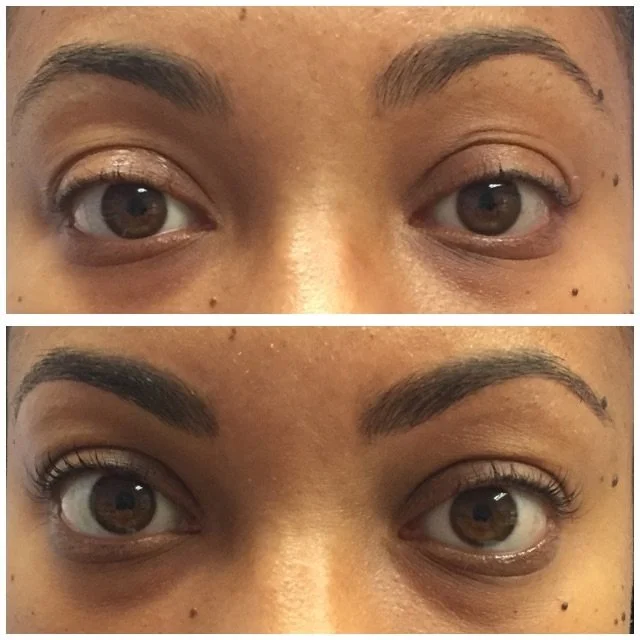 lash lift and tint before and after