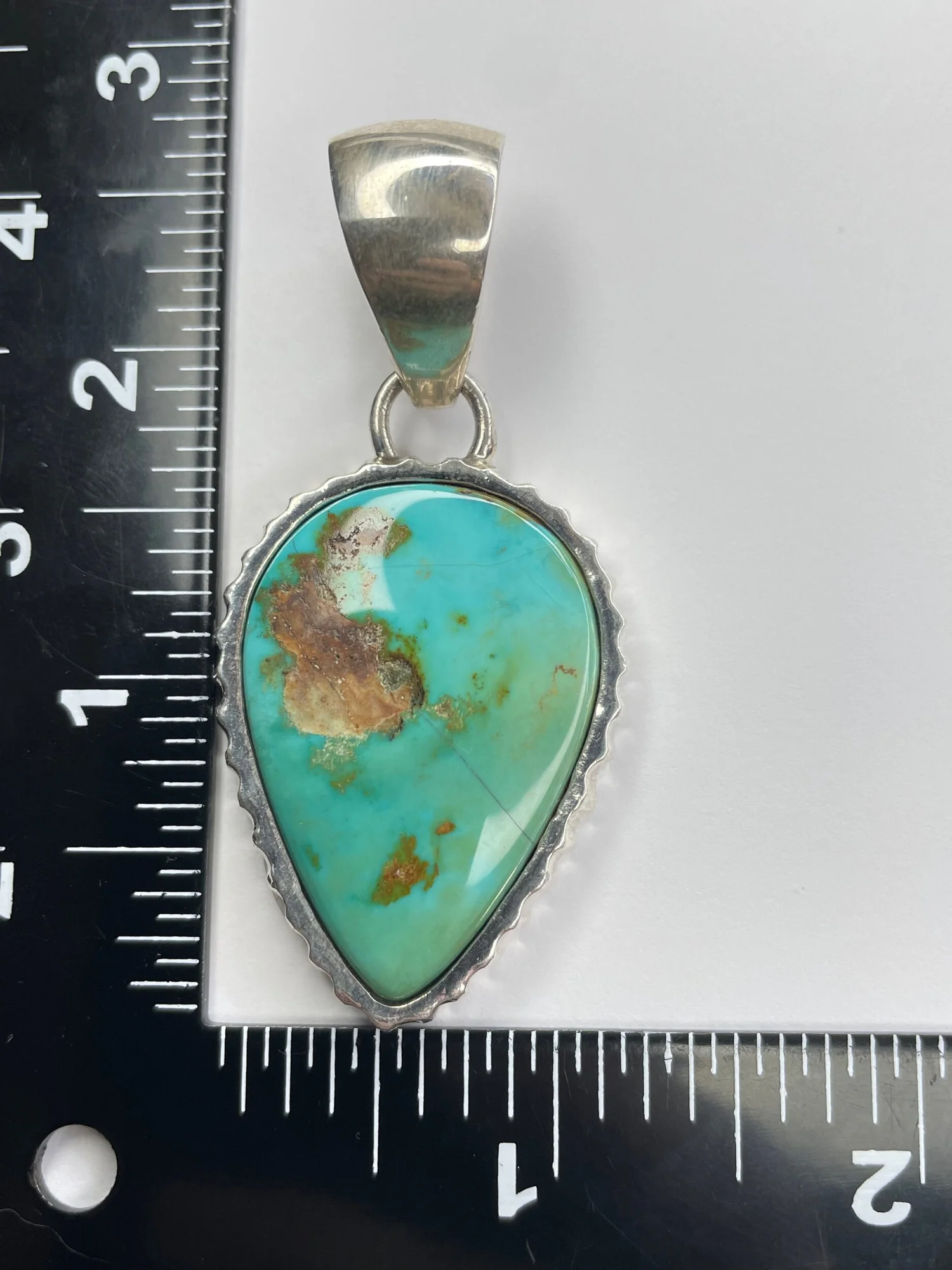 Royston Turquoise Pendant LC#9 — Otteson Brothers Turquoise