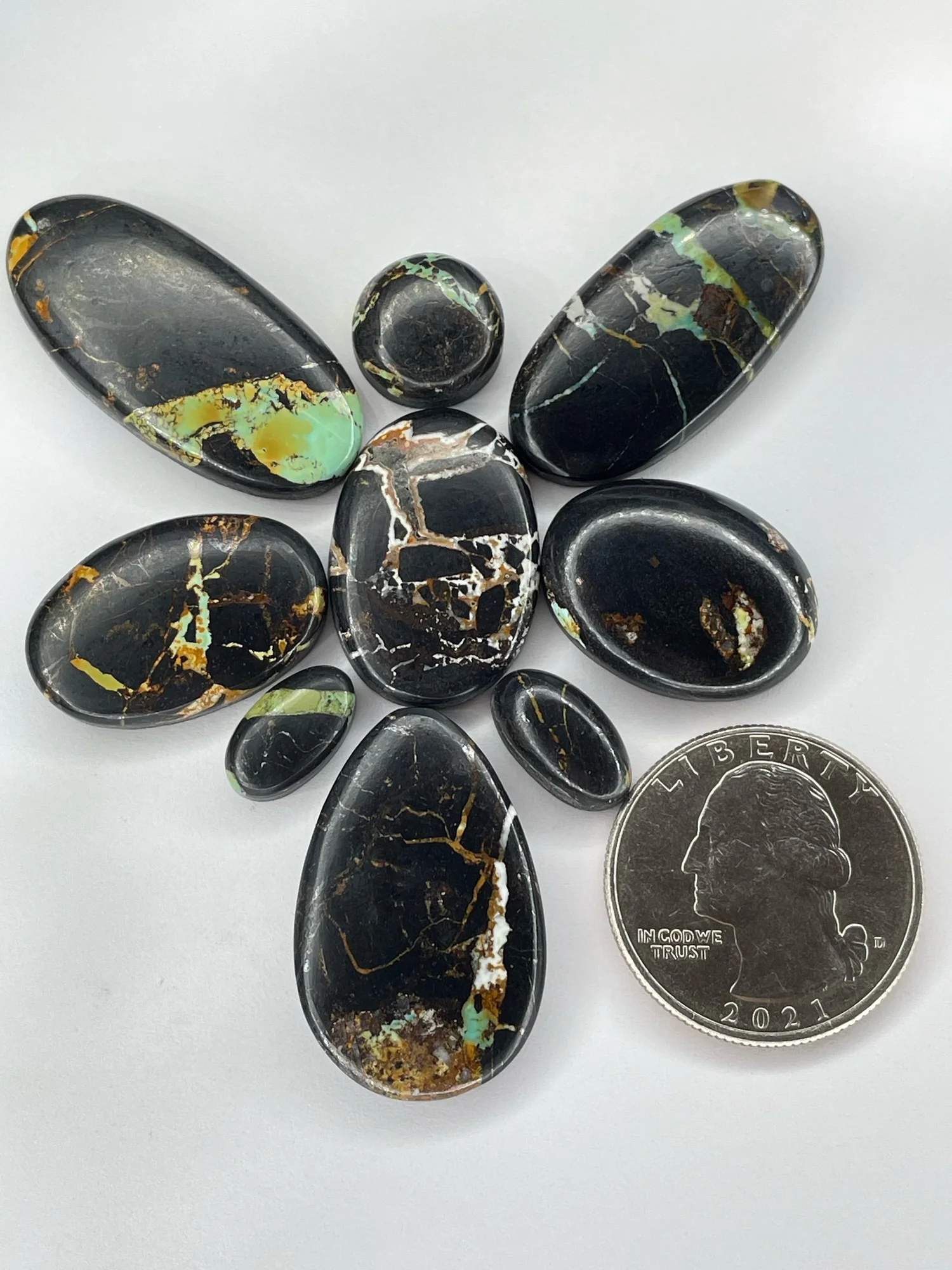 アクセサリー tukinomadoka Blackjack Turquoise TC#187 — Otteson Brothers Turquoise