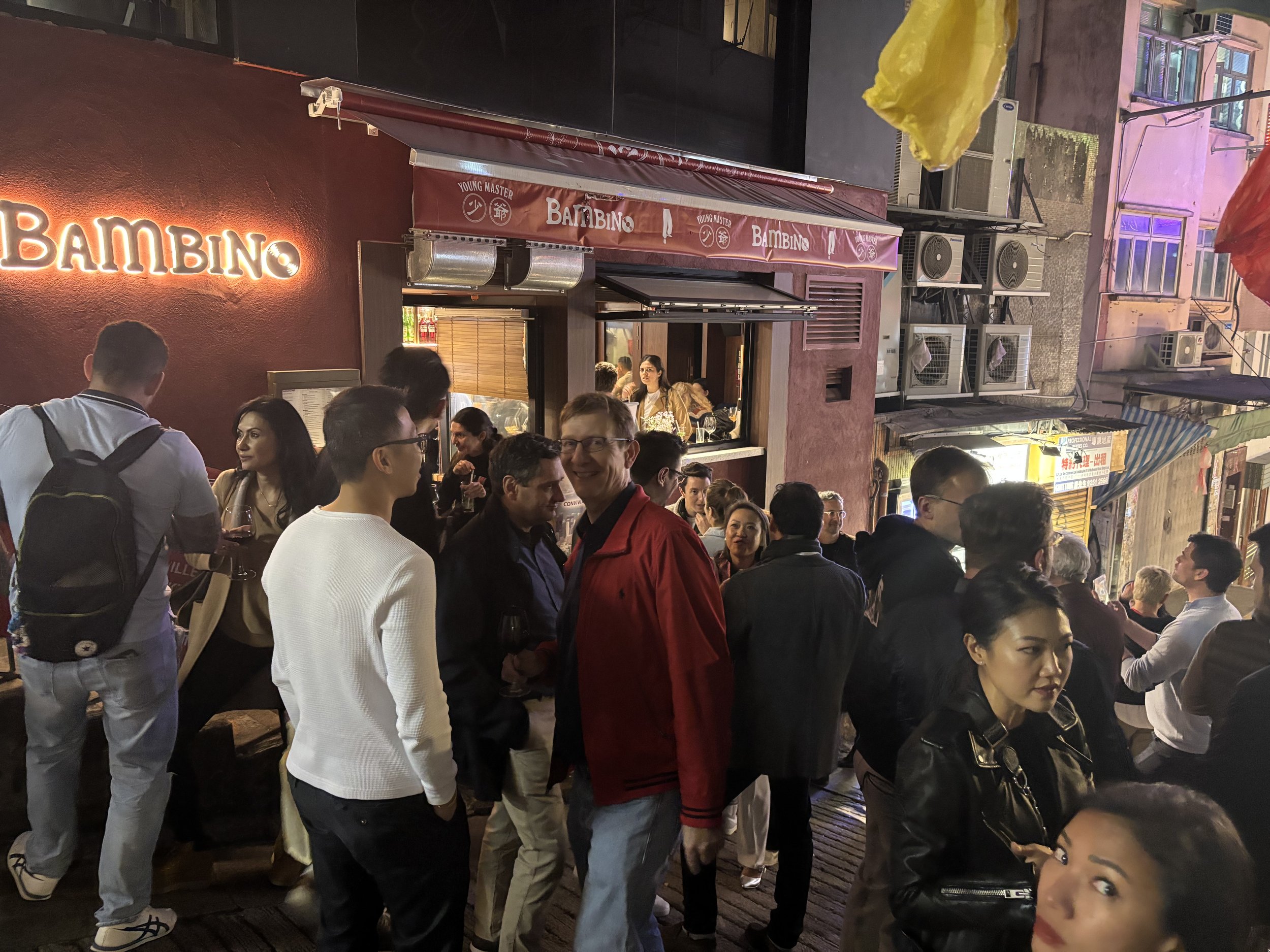 Le restaurant Bambino au complet pour le French Rendez-Vous de l'UFE Hong Kong et Macao.