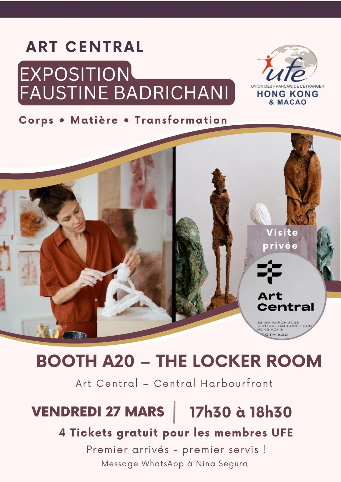 Exposition Faustine Badrichani - Art Central 2026