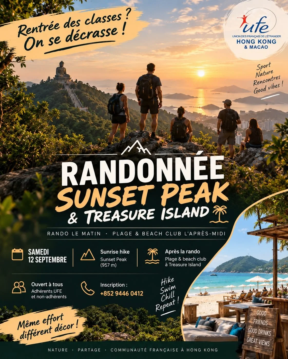 Randonnée Sunset Peak & Treasure Island