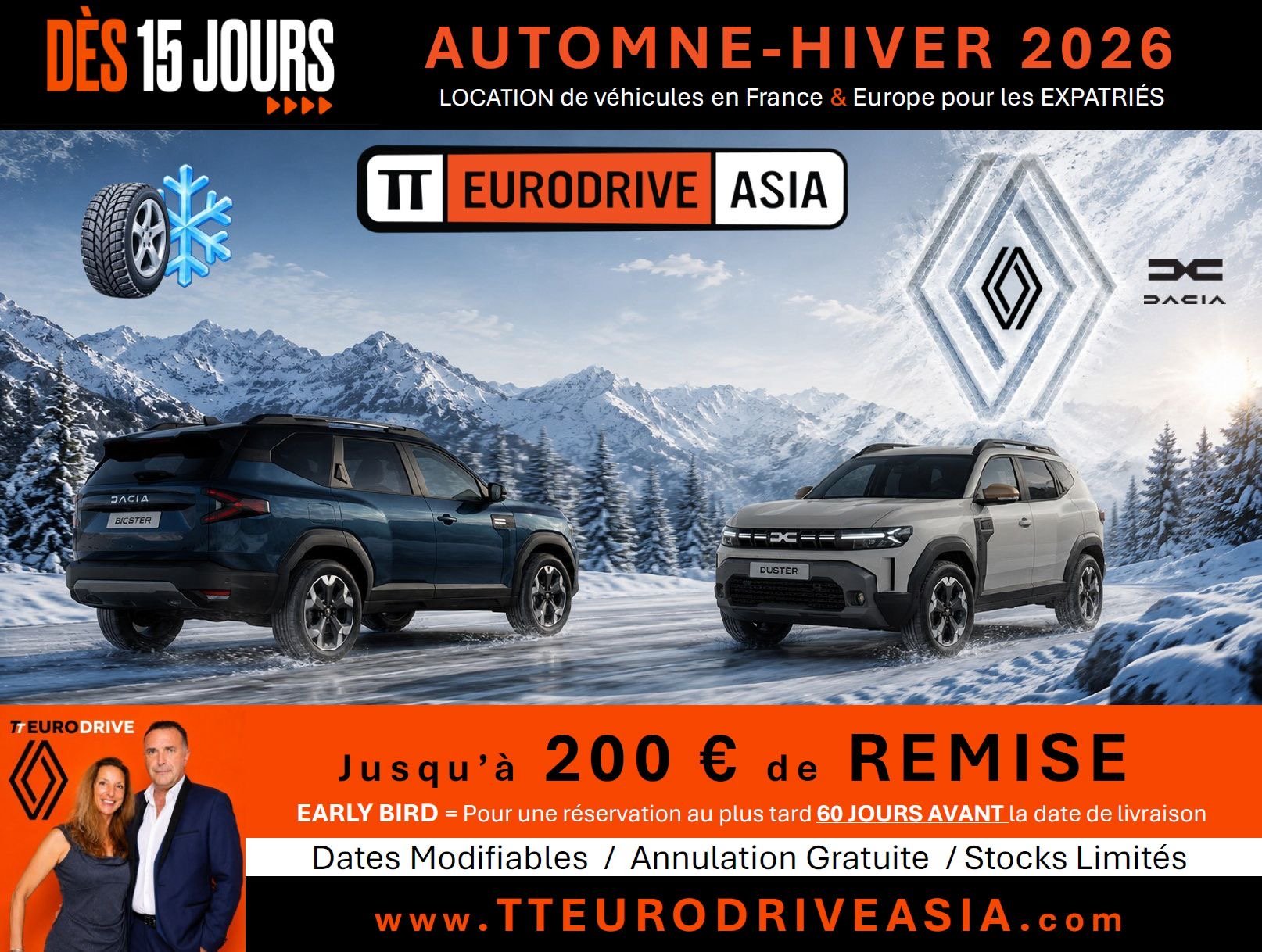 Louez un véhicule pour vos prochaines vacances !