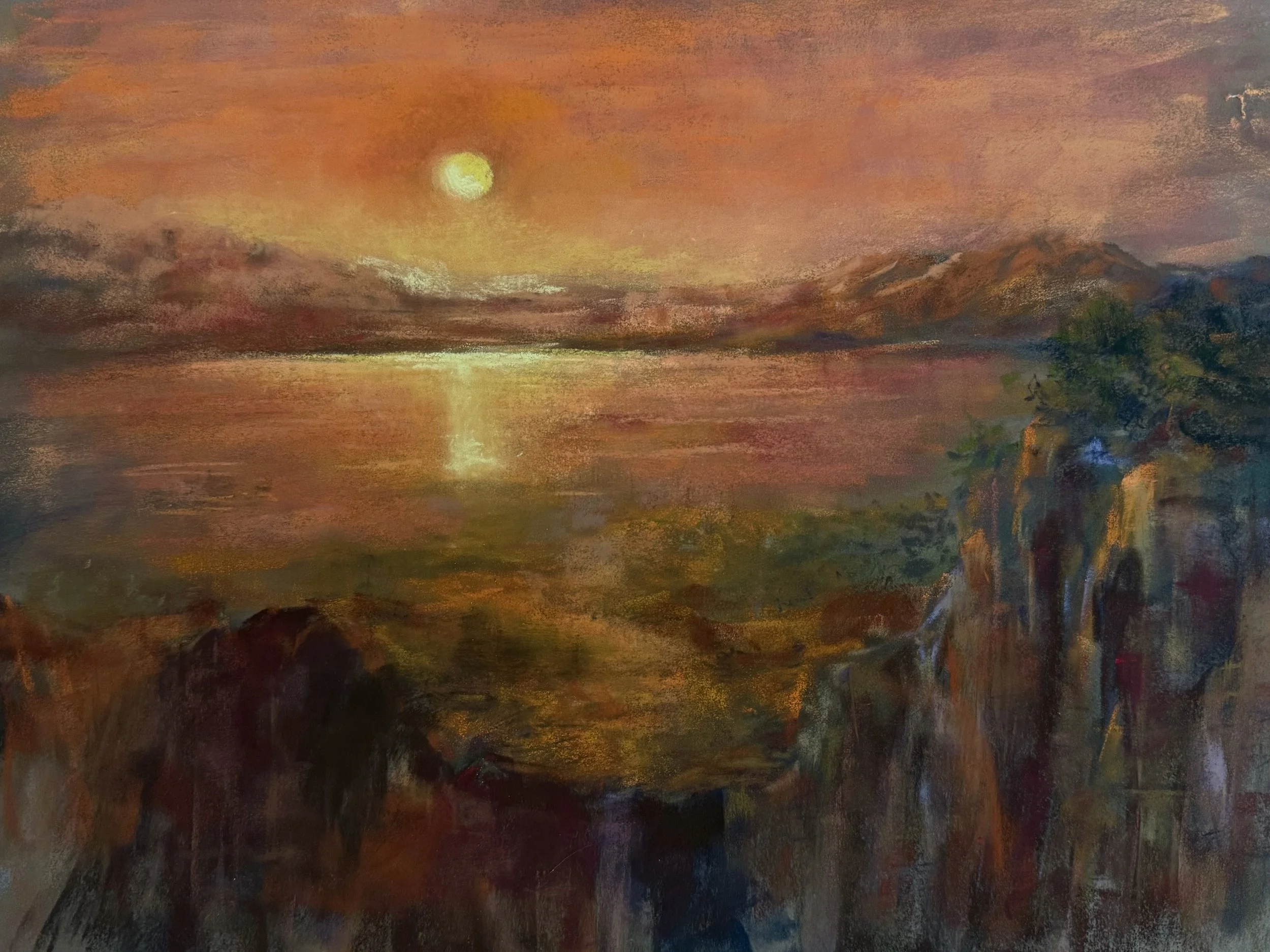 "Church's Cotopaxi" | Soft Pastels | 12"x16" |  $480 Framed