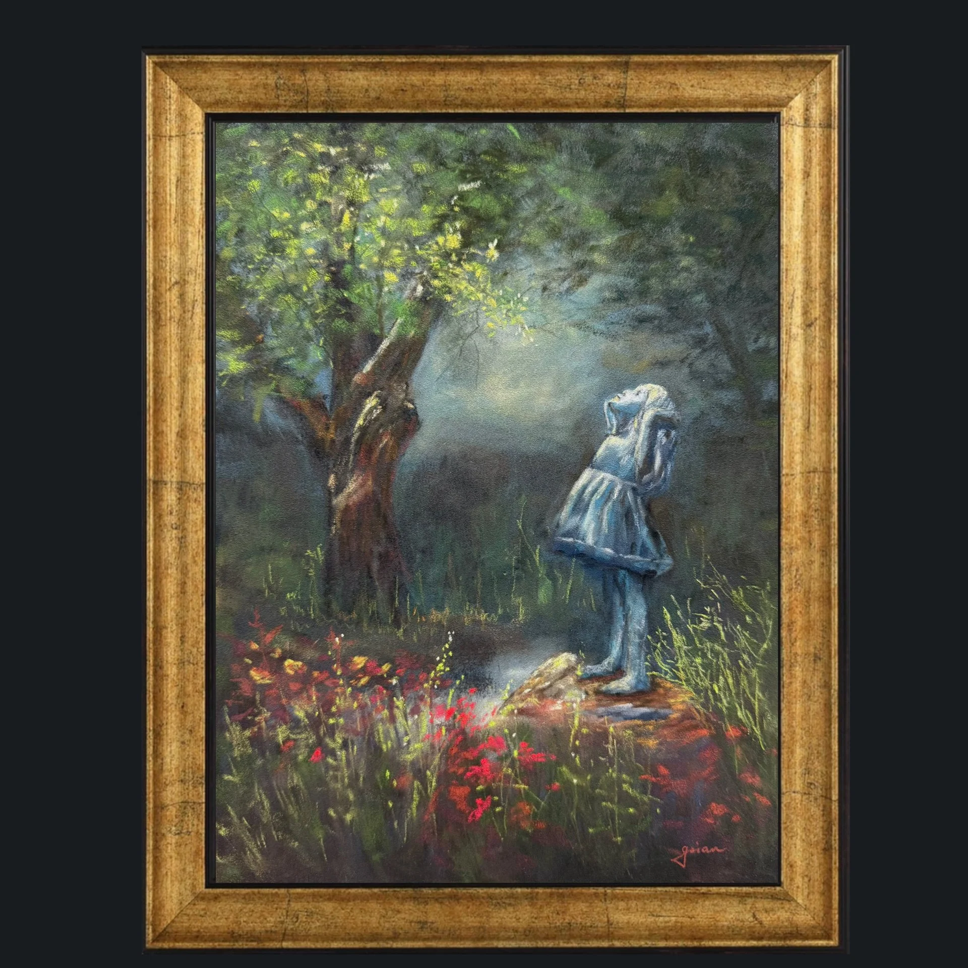 "Cora" Original Soft Pastel Painting - 9" x 12" in a 11" x 14" Frame