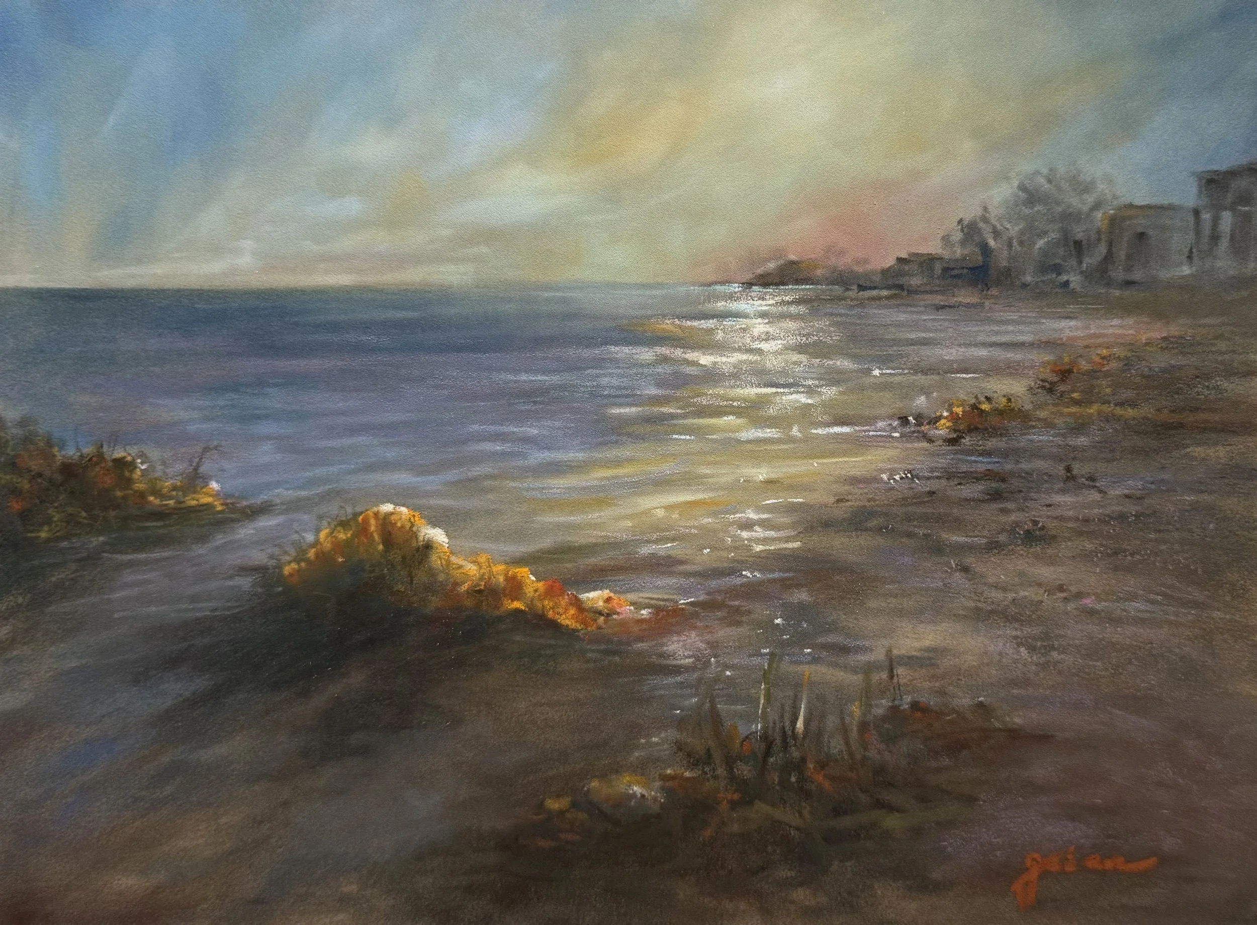 "Embrace" | Soft Pastels | 12" x 16"