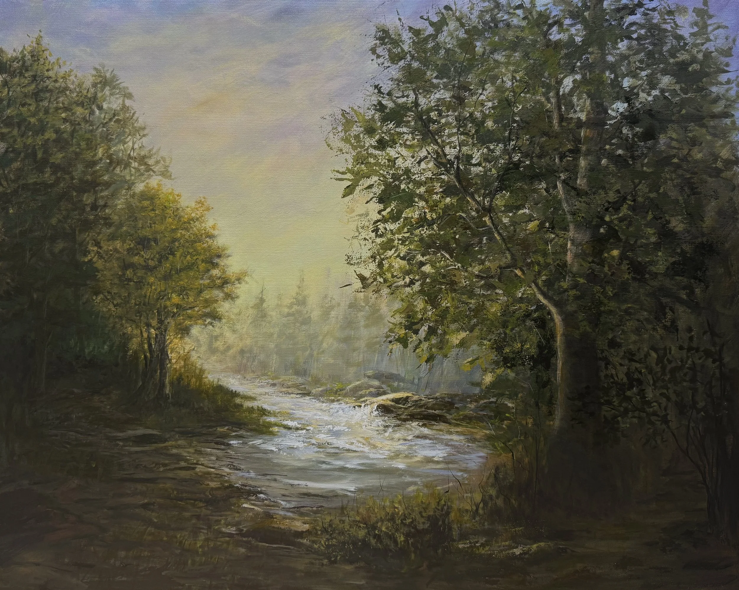 "Guiding Light" | Acrylic | 24"x30" | $1,800 Unframed
