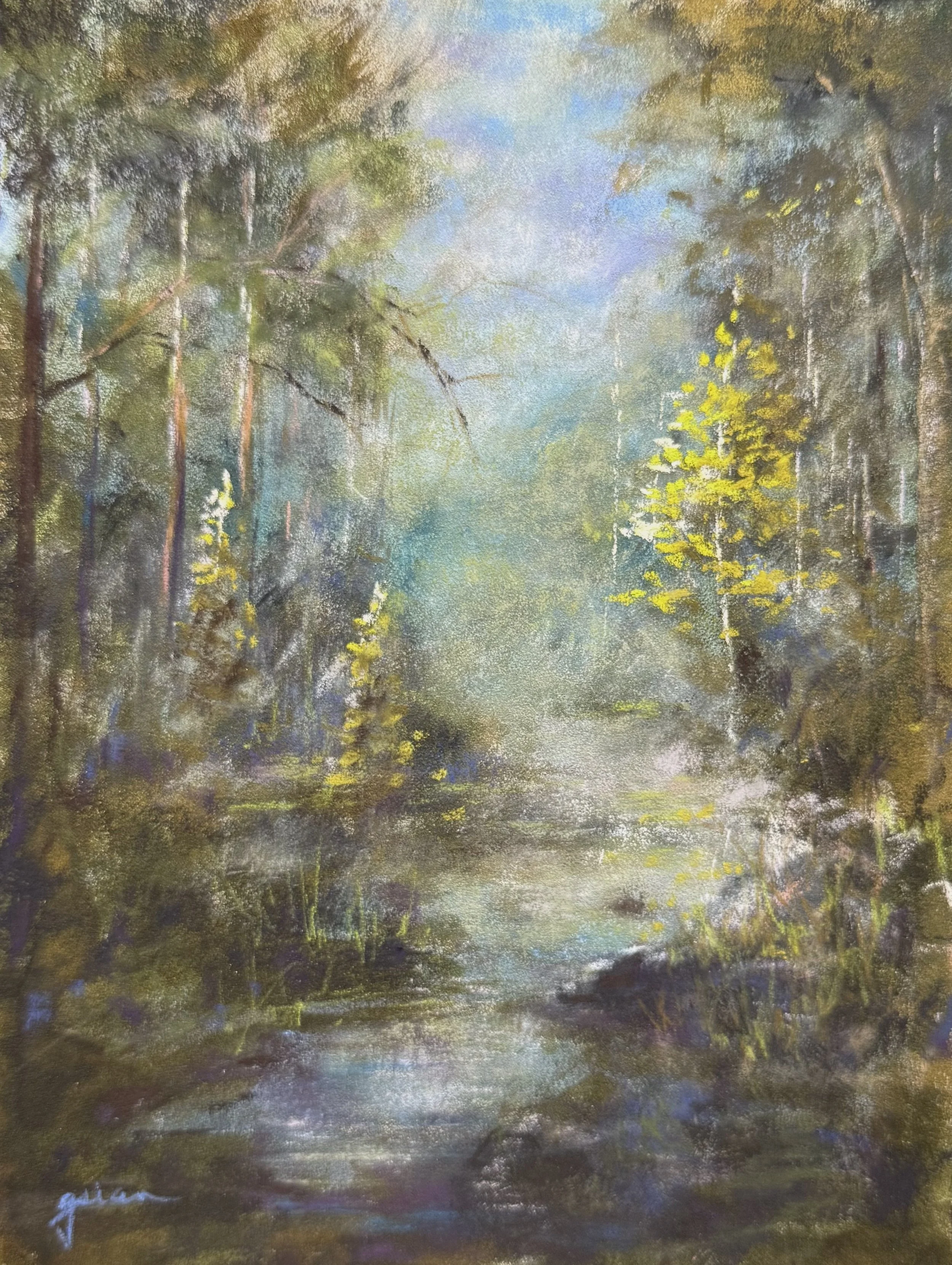"Reminisce" | Soft Pastels & Acrylic | 9.5" x 7"