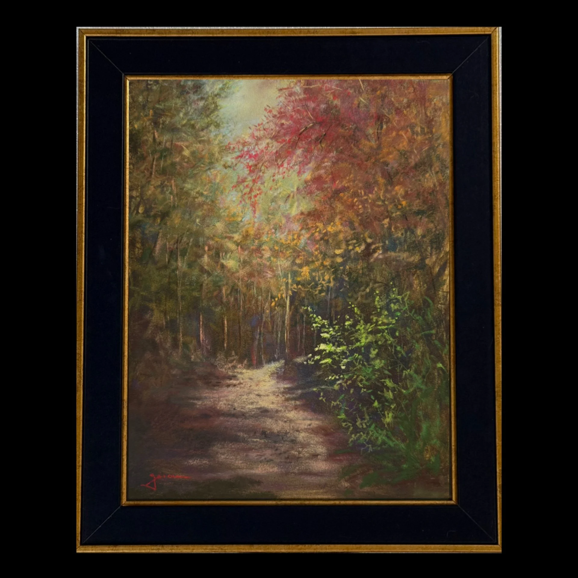"Promise" Original Soft Pastel Painting - 13" x 10" in a 15.5" x 12.5" Frame