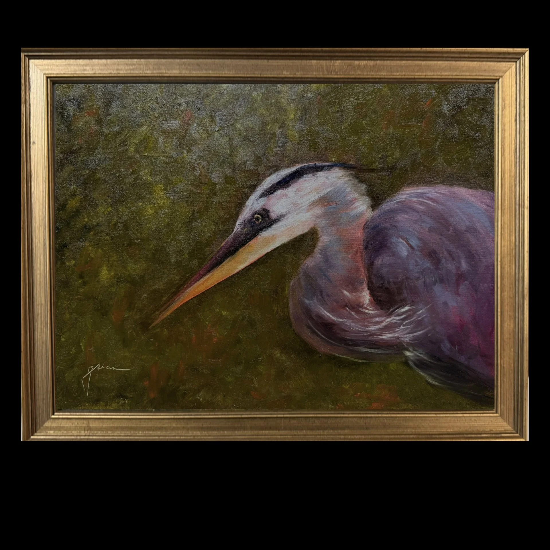 "Earl" Original Oil Painting - 12" x 9" in a 13.5" x 10.5" Frame (RESERVED)