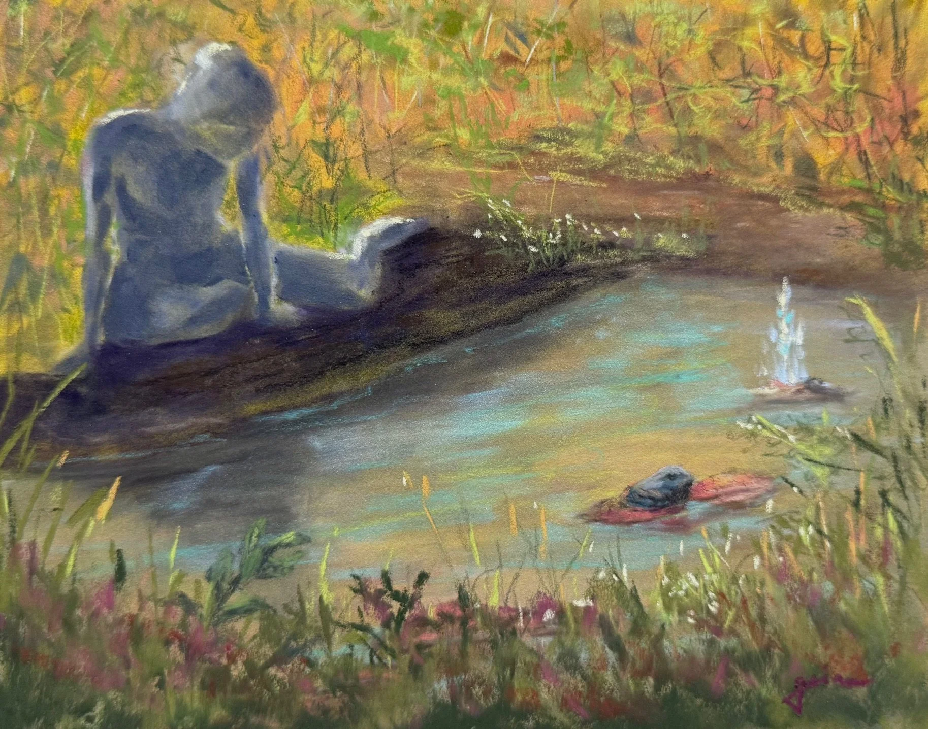 "Barnhill's Echo" | Soft Pastels | 8" x 10"