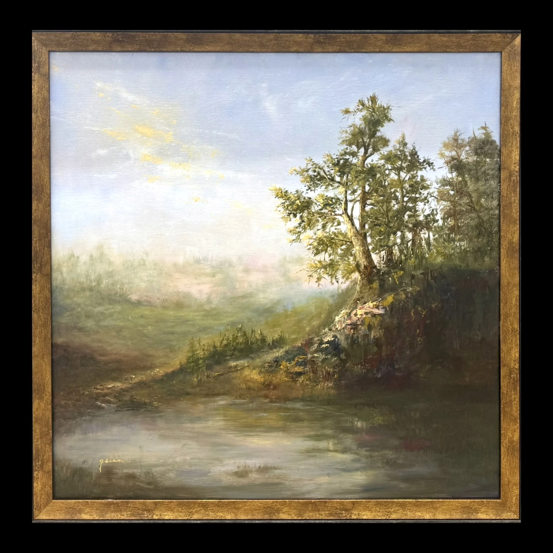 "Revival" Original Painting 24" x 24" in 26" x 26" Frame [RESERVED]