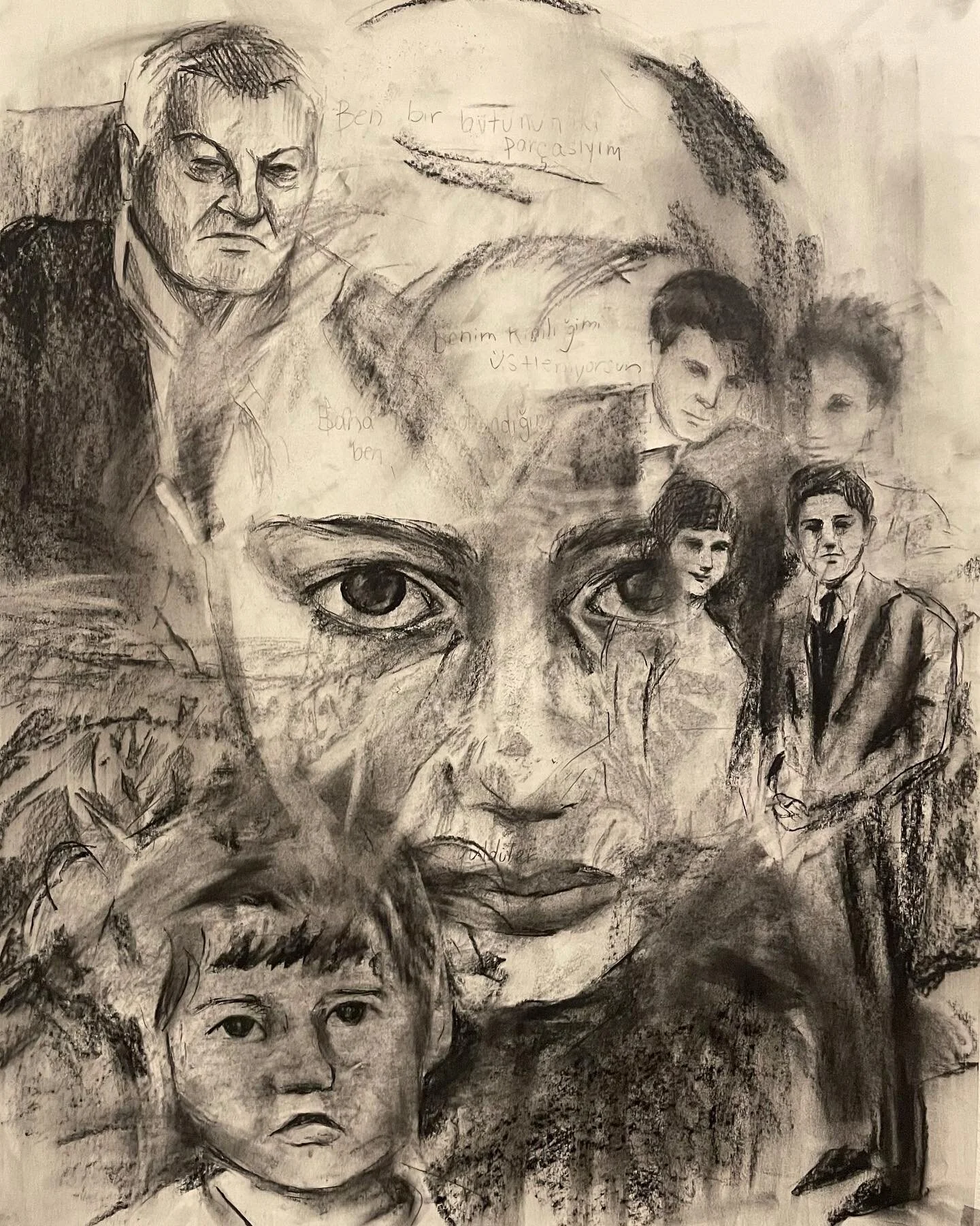 &ldquo;benim kimliğimi &uuml;stleniyorsun&rdquo; ,18x24, charcoal on paper 
.
.
.
.
.
#artinstagram #portraitpainting #artistsoninstagram #photography #illustration #mixedmedia #acrylicpainting #print #figurepainting #portrait #studentartist #oilpain