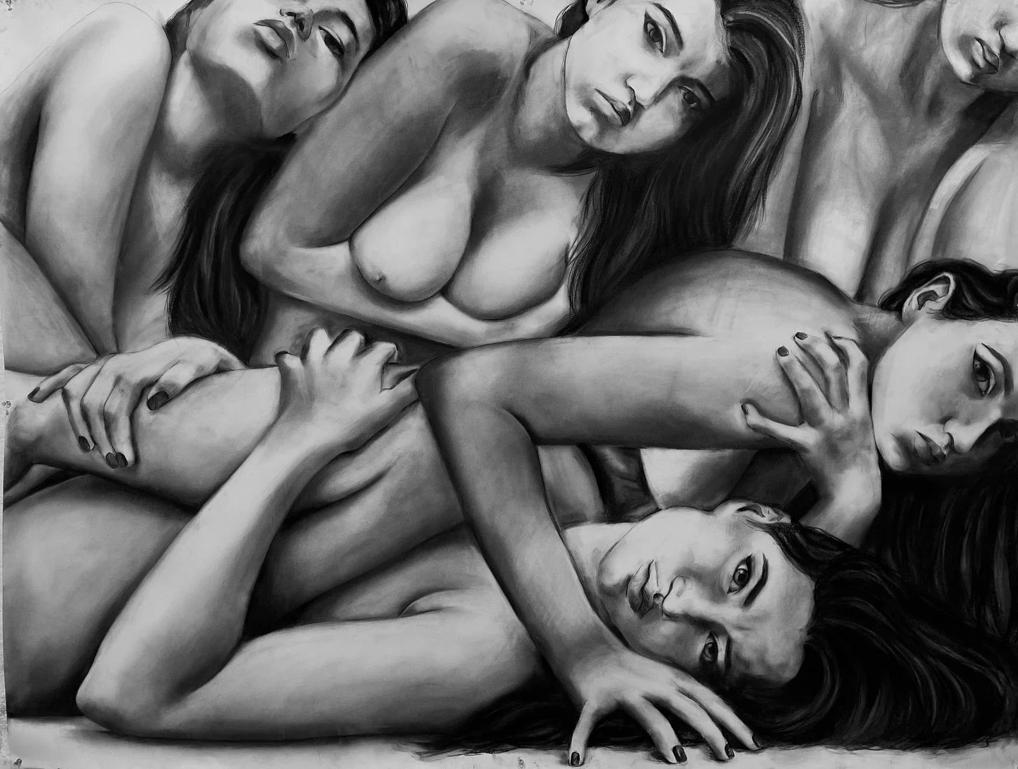 &ldquo;Penetrable Armor&rdquo; 5ft x 4.2ft, charcoal on paper
.
.
.
.
#drawing #portrait #studentartist #artist #figuredrawing #studentart #figurativeartist #whip #risd #figurativeart #emergingartist #charcoaldrawing