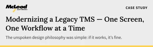 McLeod Software Case Study
