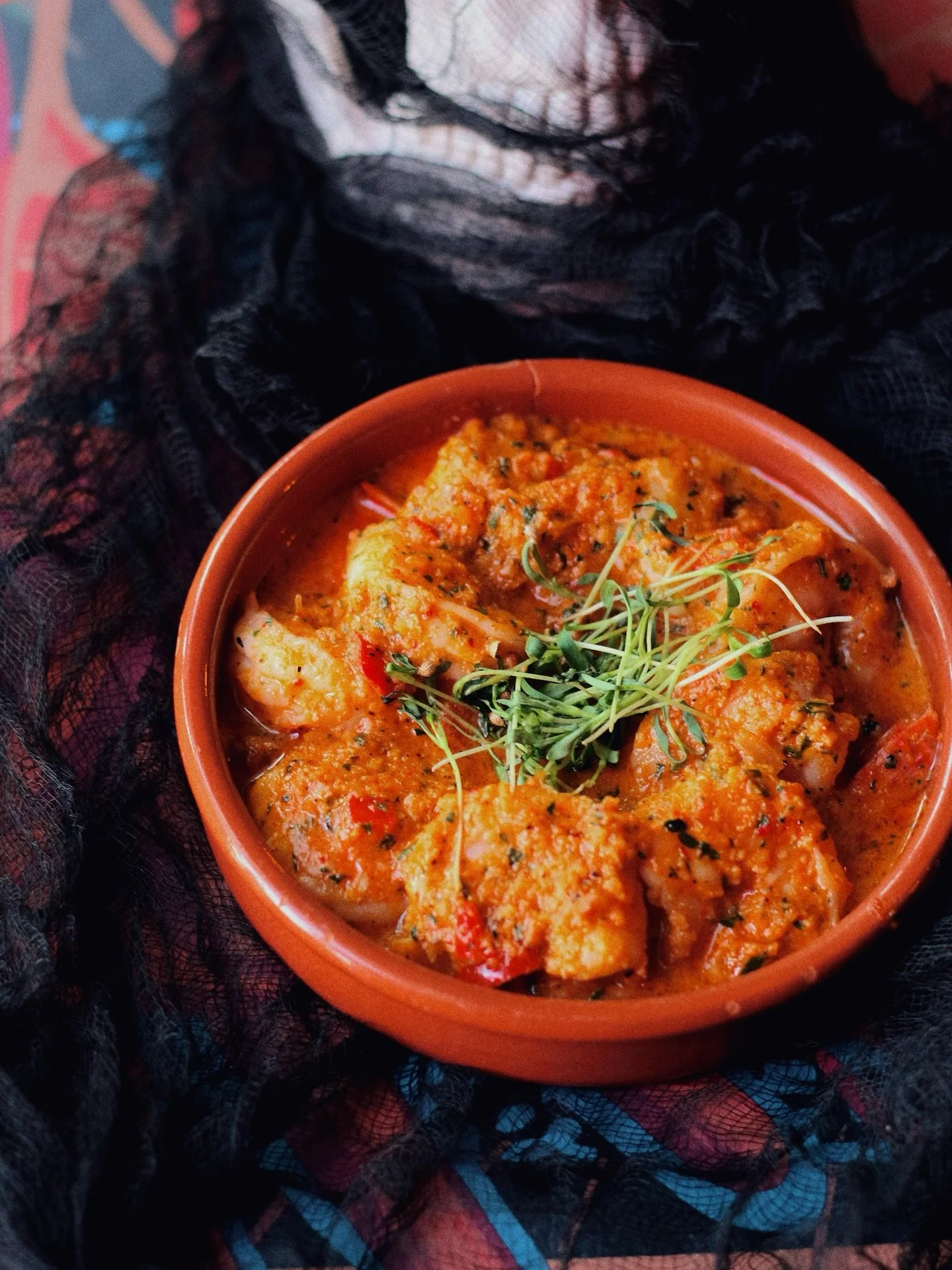 Halloween is just around the corner, start loading up for the spirited week with the Shrimp Mozambique, saucy piri piri, fragrant sofrito, succulent shrimp. It’s a bloody good time 👻